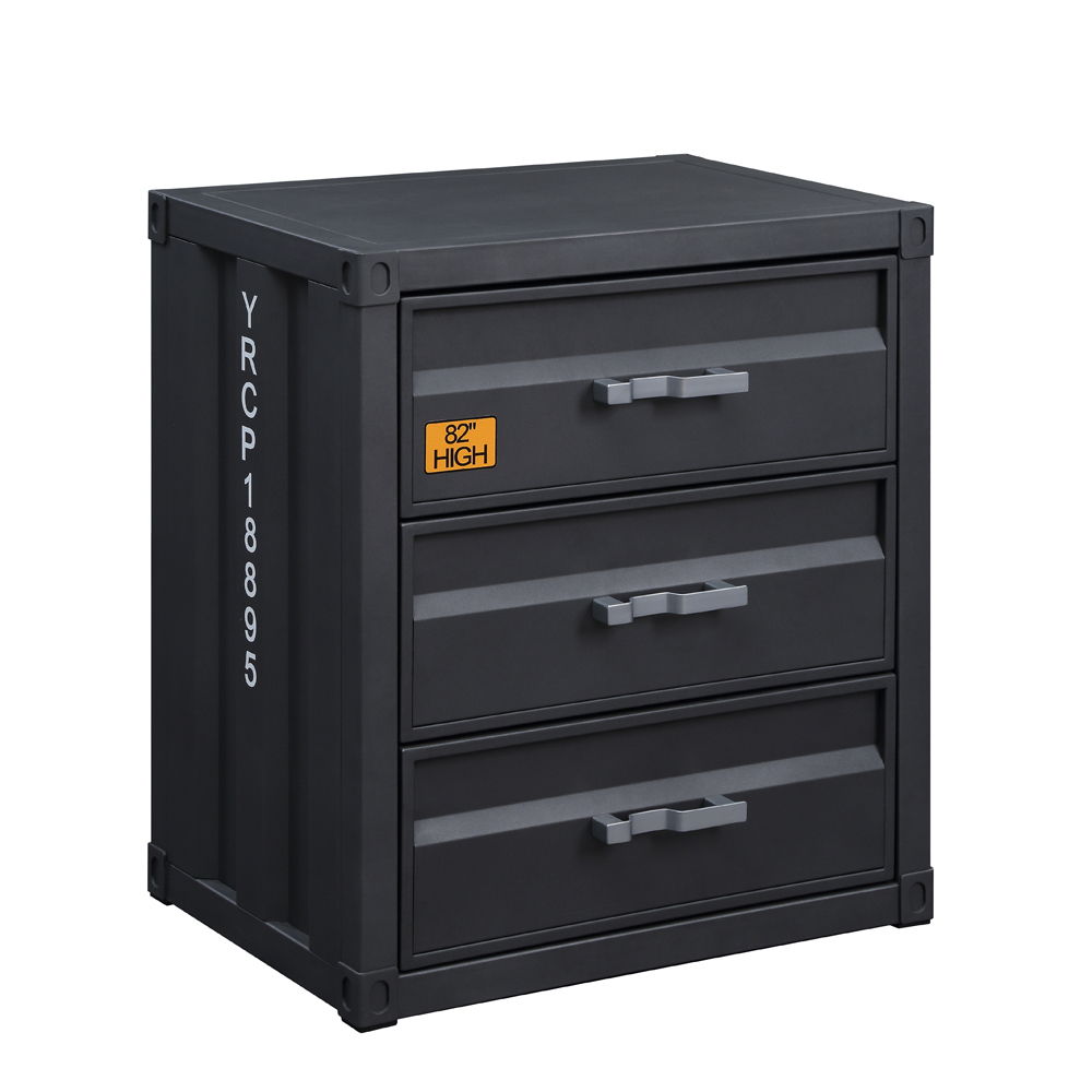 Cargo - Chest With 3 Drawers - Gunmetal, dark gray, view 2