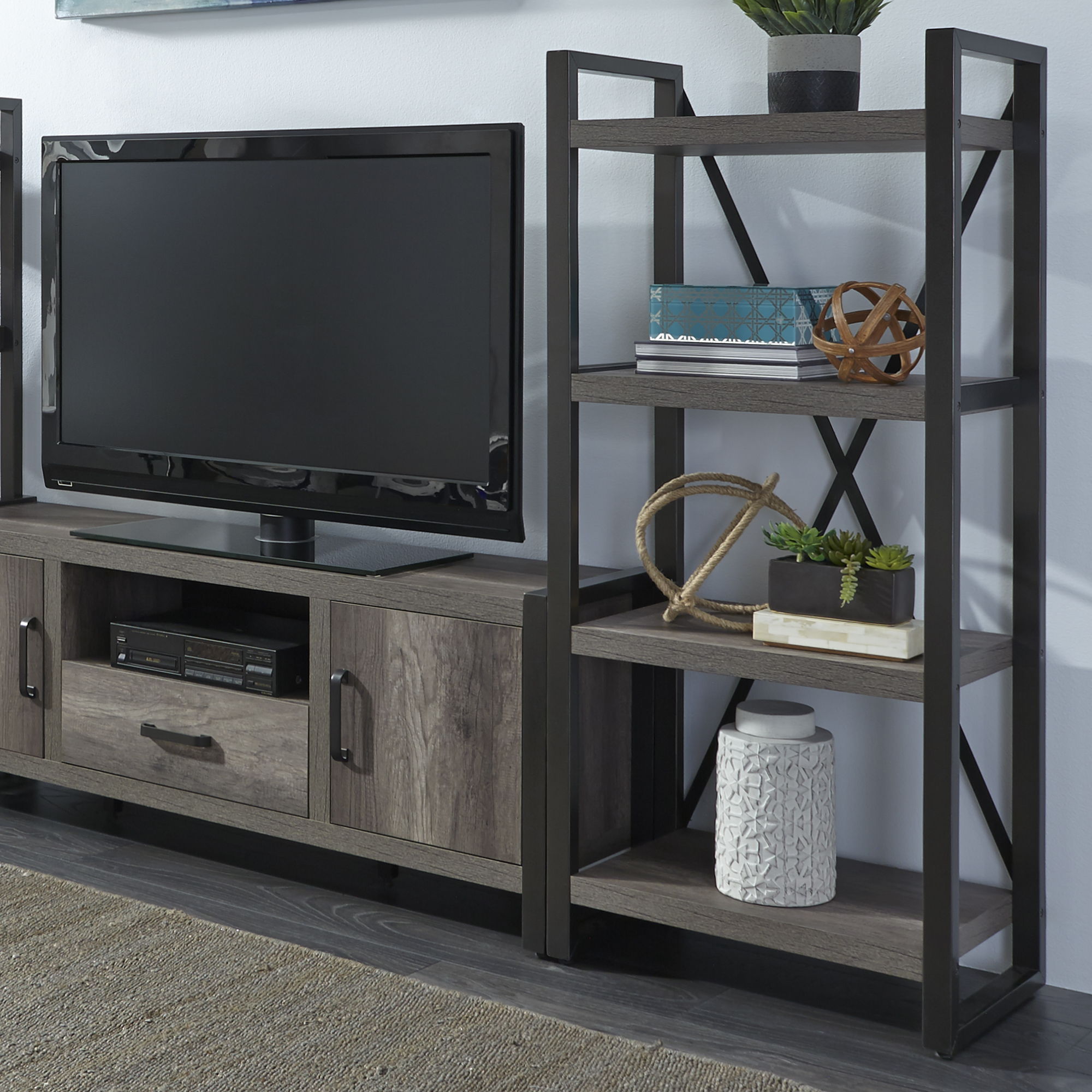 Liberty Furniture Tanners Creek - Pier Unit - Dark Gray
