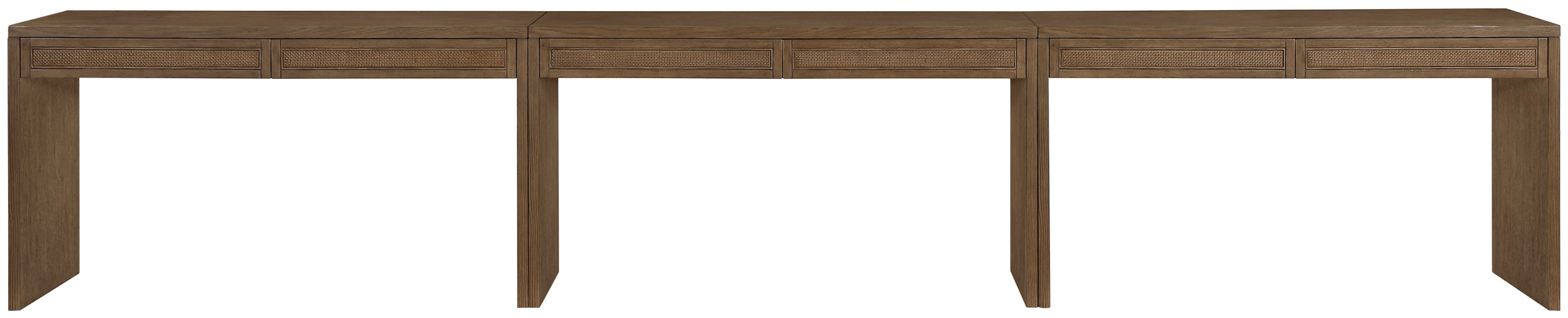 Avro - Solid Wood And Oak Veneer 3 Piece Desk - Brown