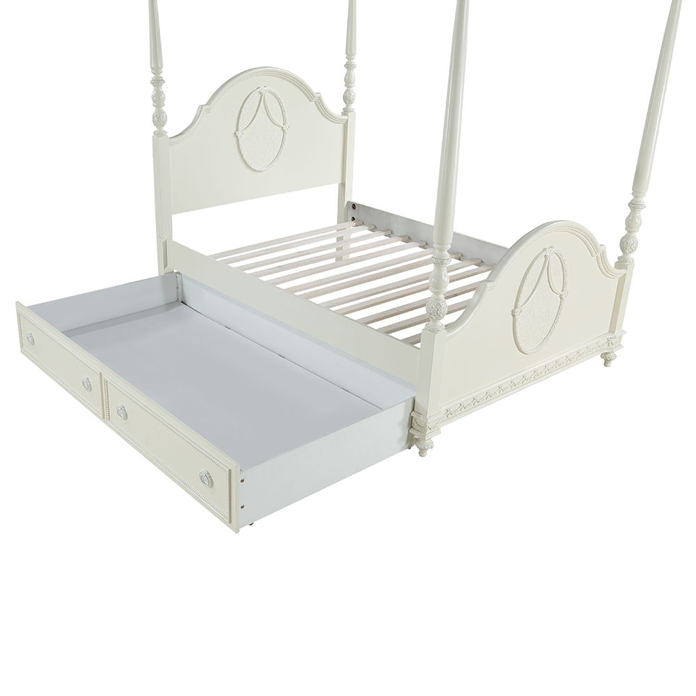 Dorothy - Twin Trundle - Ivory, white, view 2