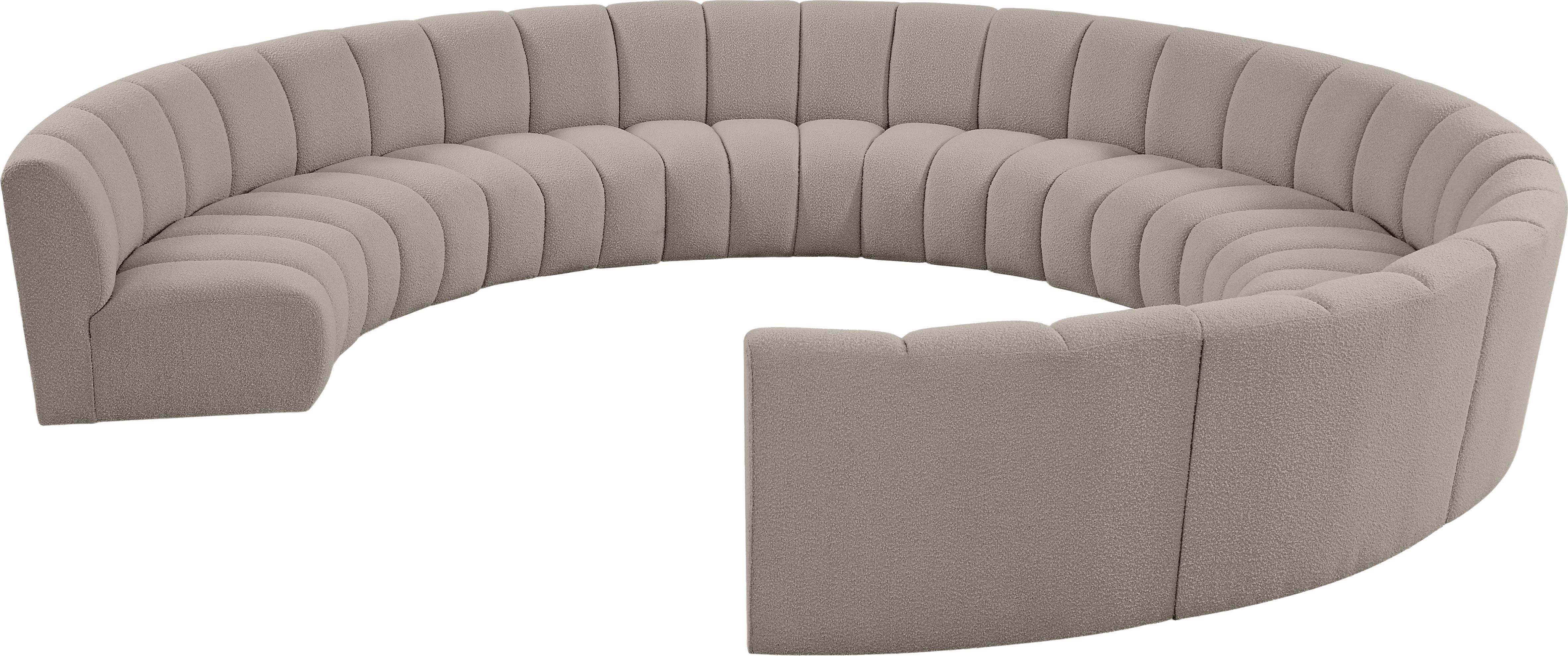 Infinity - 10 Piece Modular Sectional - Light Brown