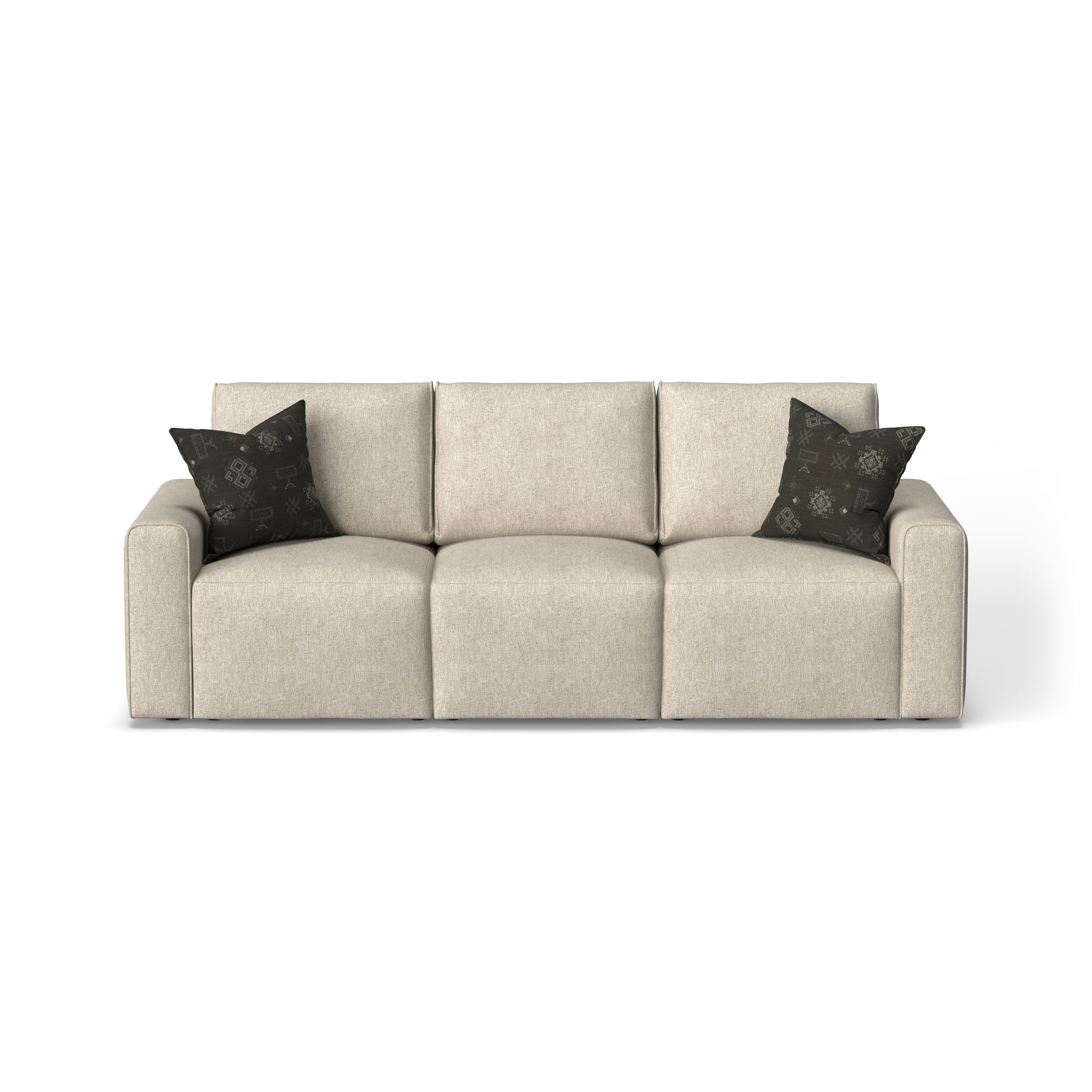 Dawson - Fabric Stationary Sofa, light brown, view 3