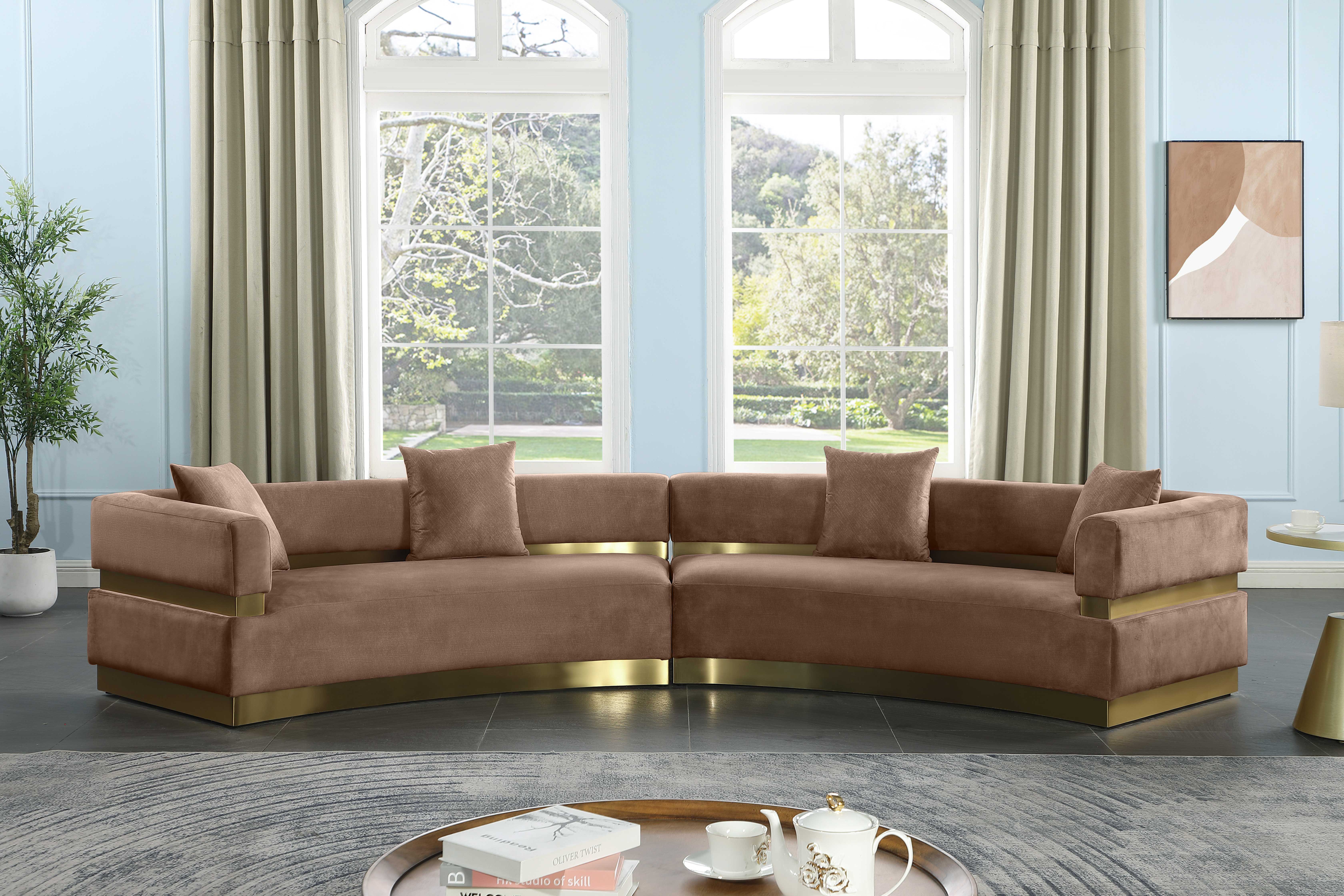 Belsa - 2 Piece Sectional - Brown
