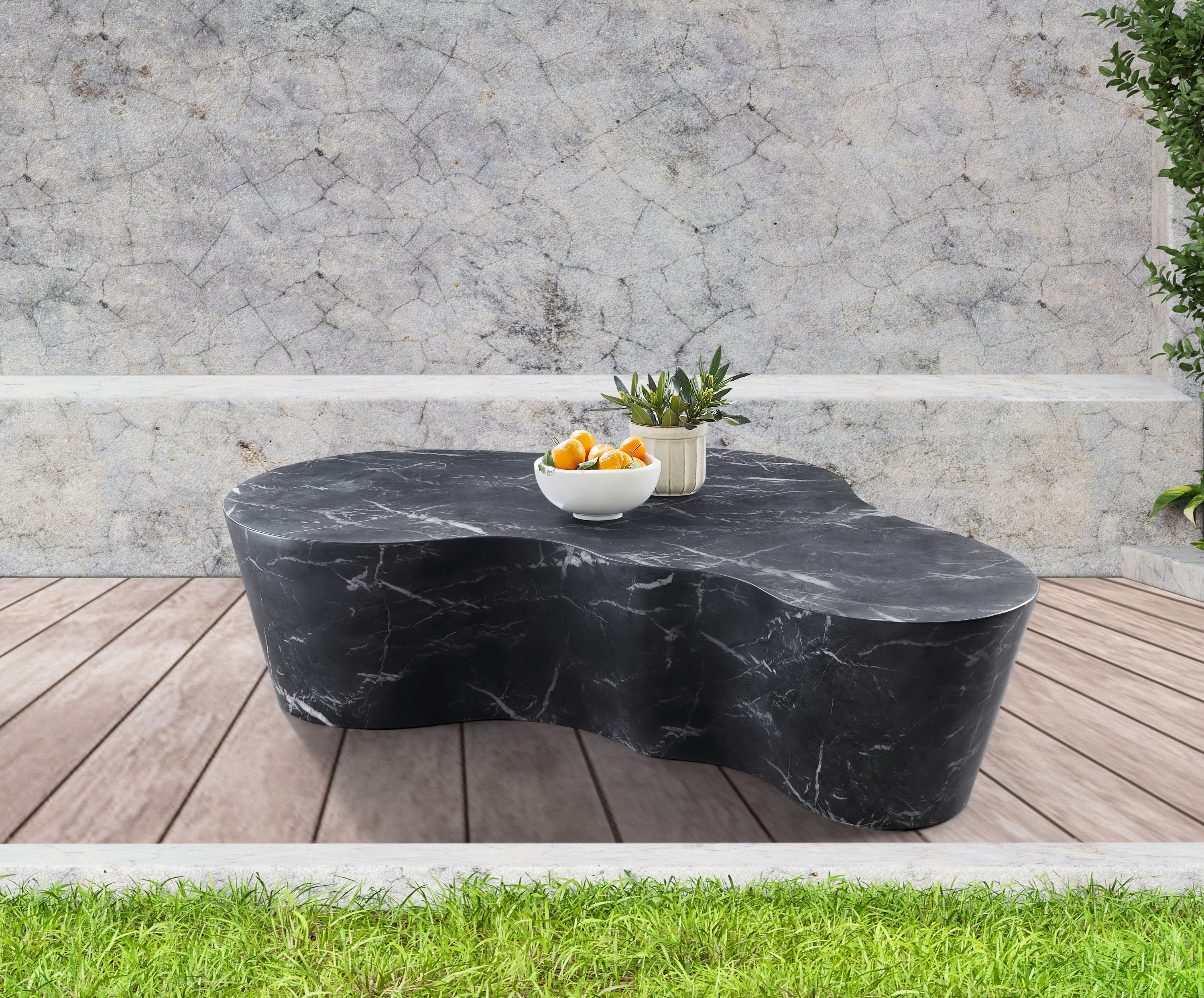 Monza - Concrete Coffee Table - Black