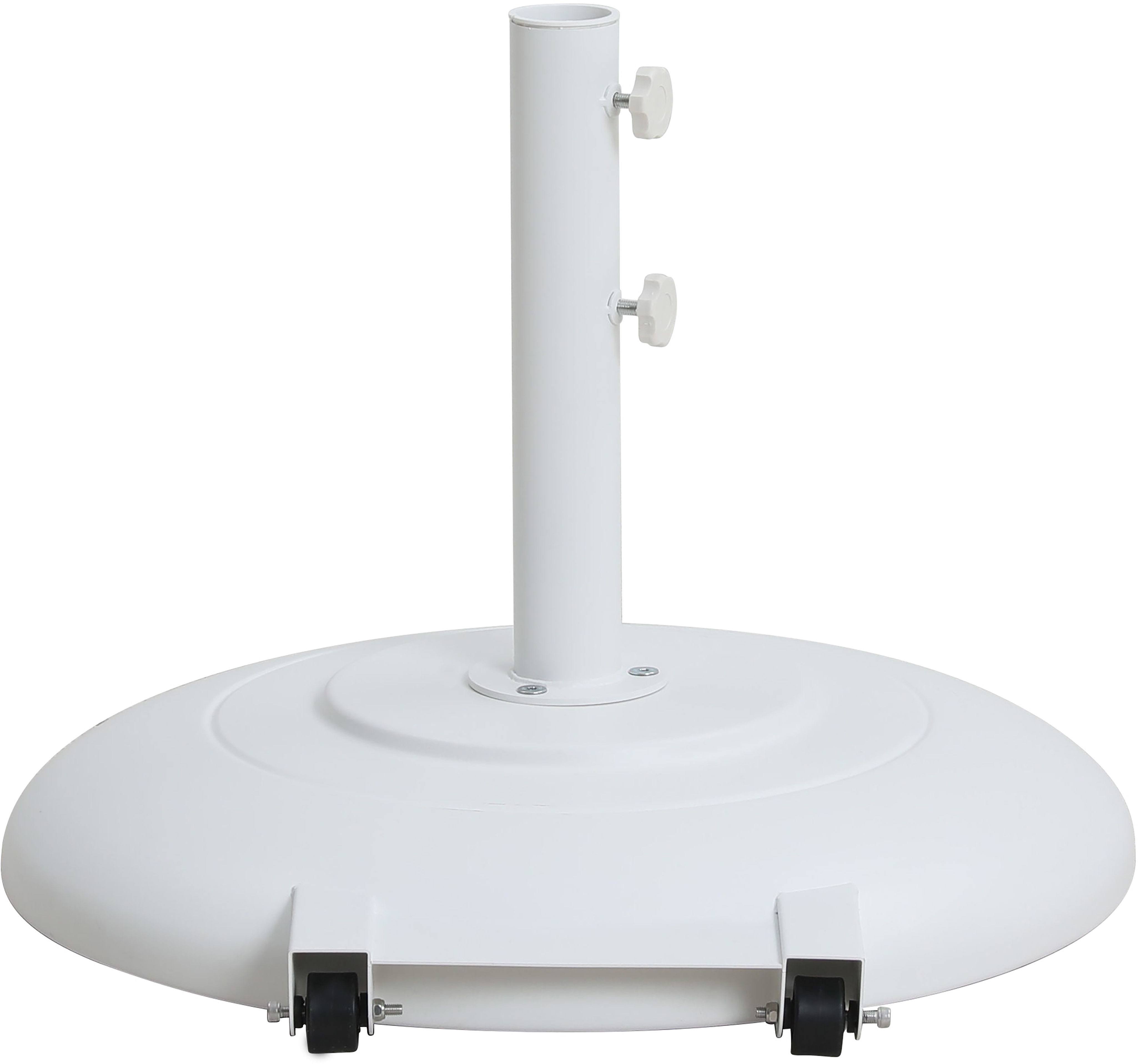 Cozumel - Steel Patio Umbrella Base - White