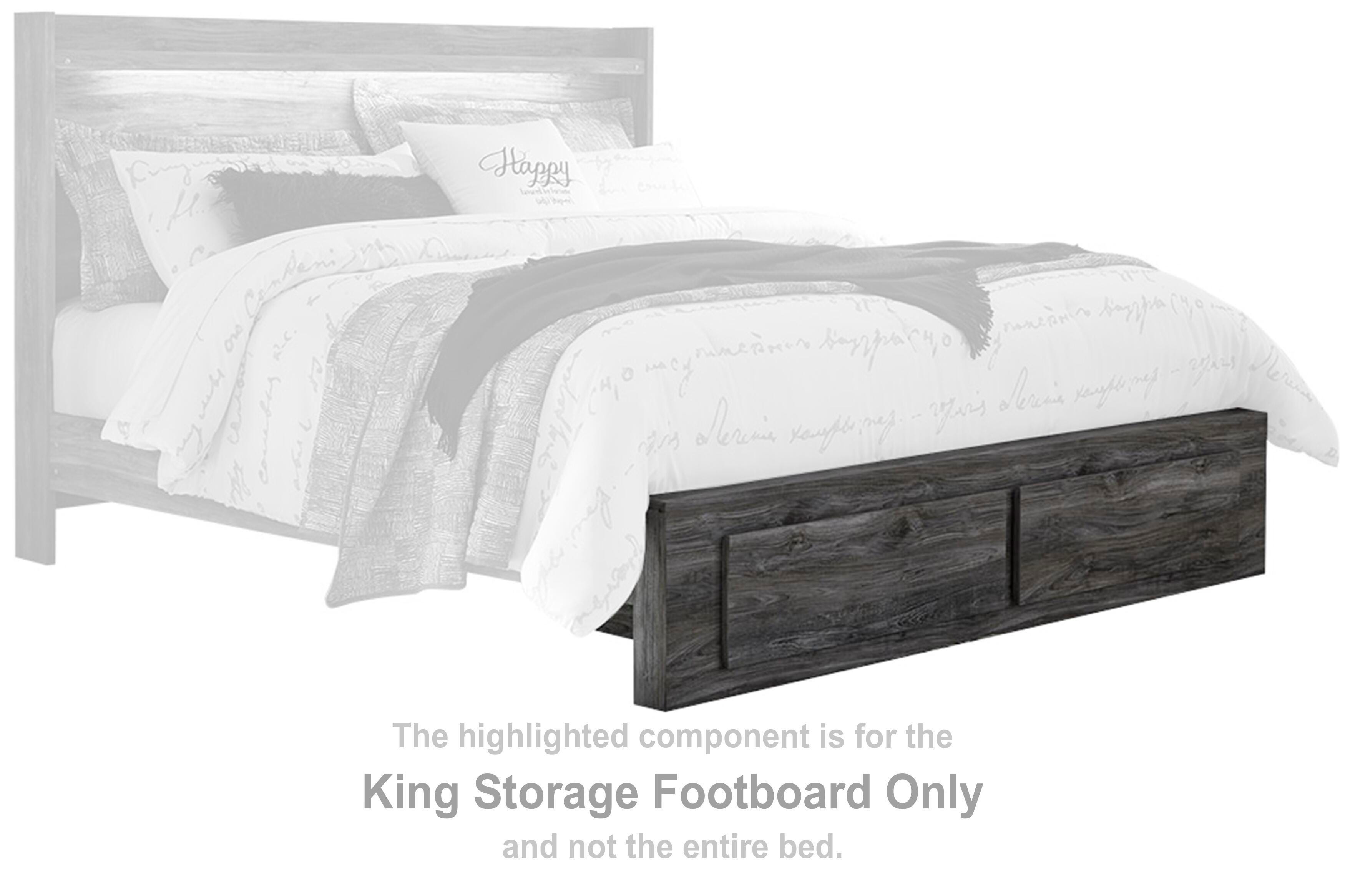 Baystorm – King Storage Footboard – Gray