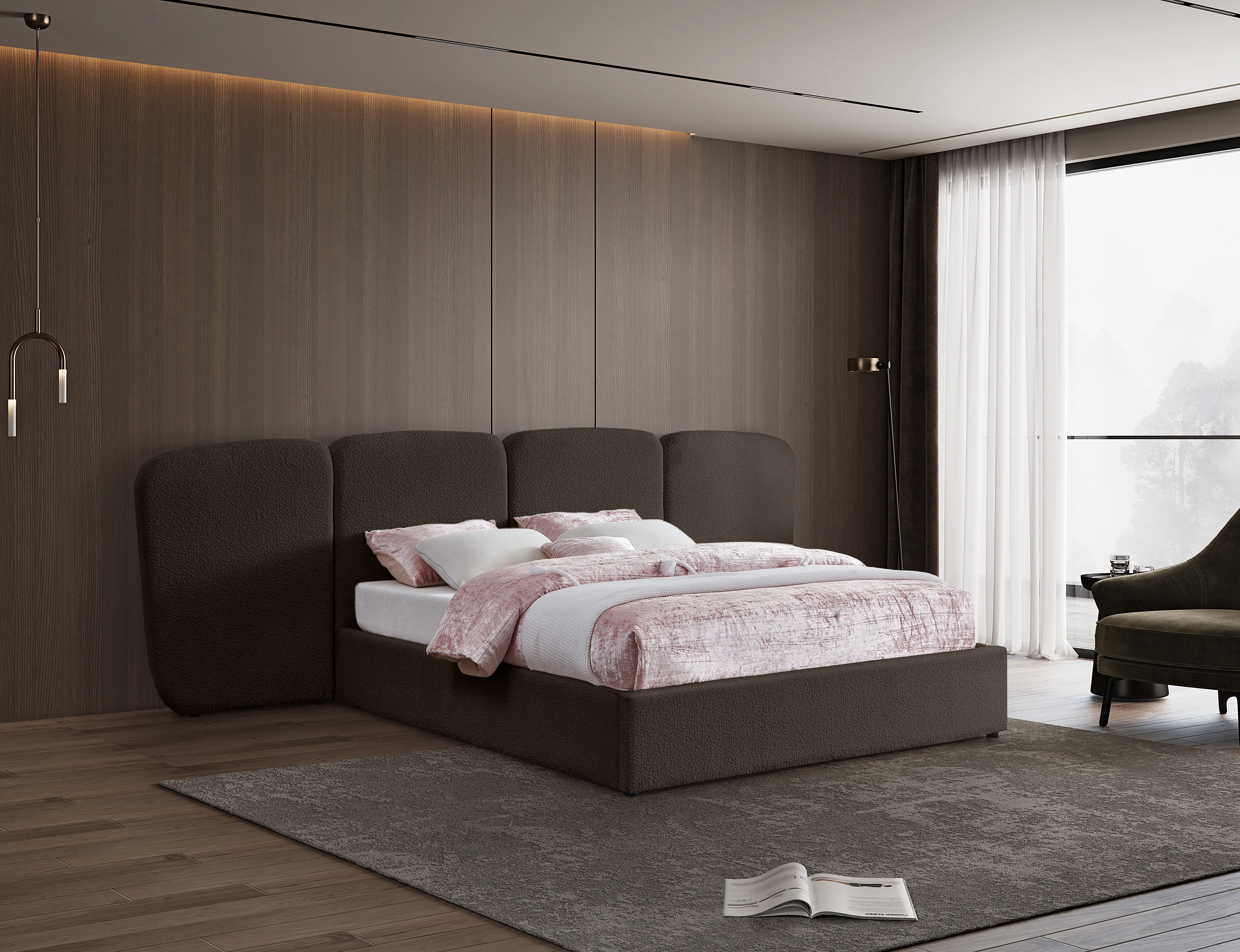 Shiloh - King Bed - Brown