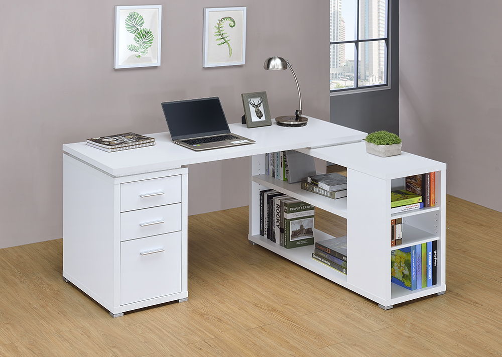Yvette – L-shape Office Desk – New Lots Furniture Online Store