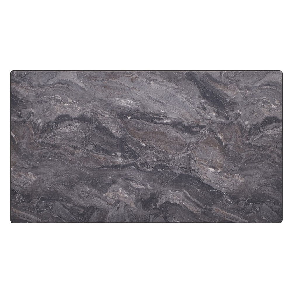 Bevis - Dining Table - Engineered Stone Top & Walnut, dark brown