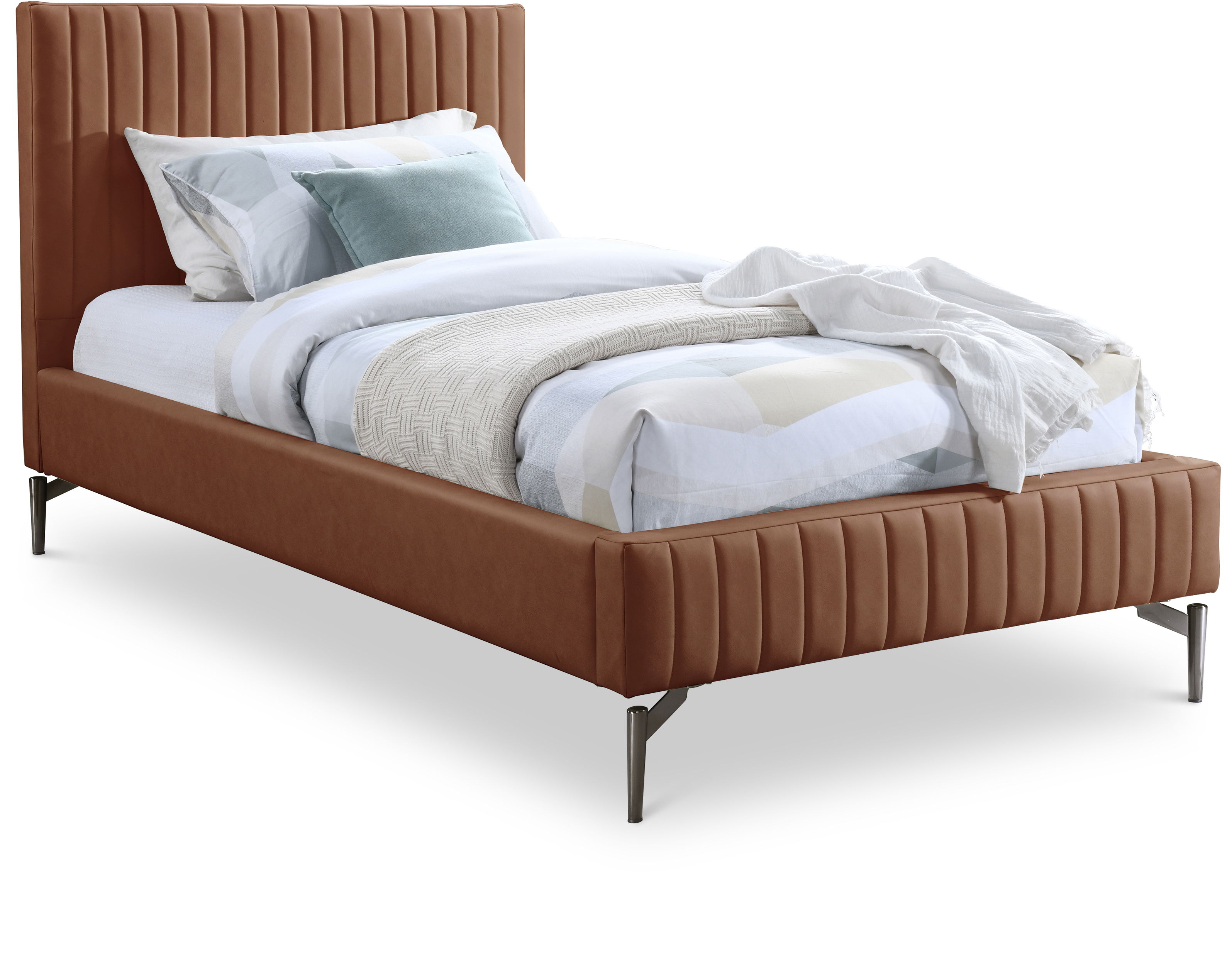 Gallo - Twin Bed - Cognac