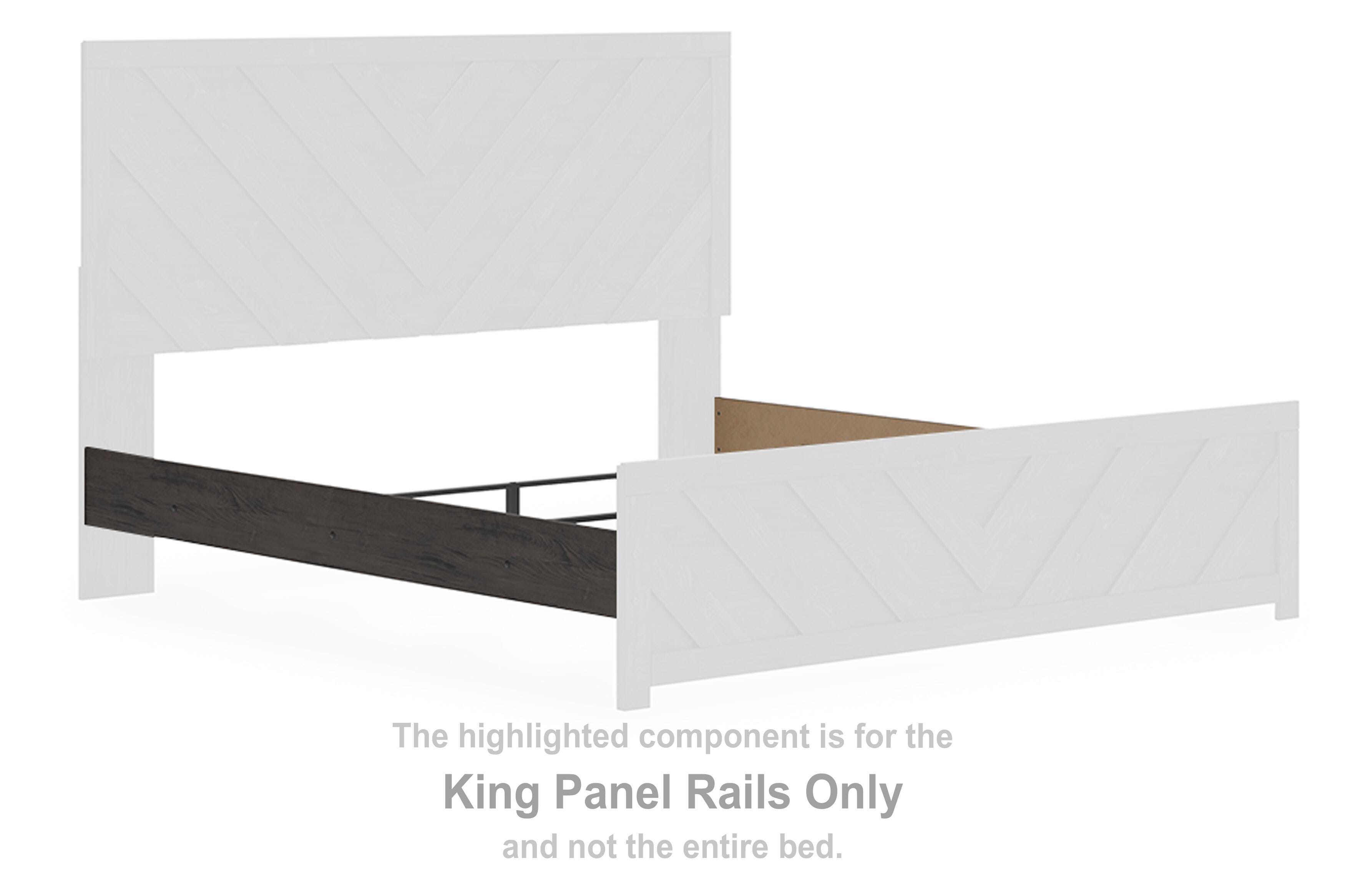 Prendonea – King Panel Rails – Charcoal