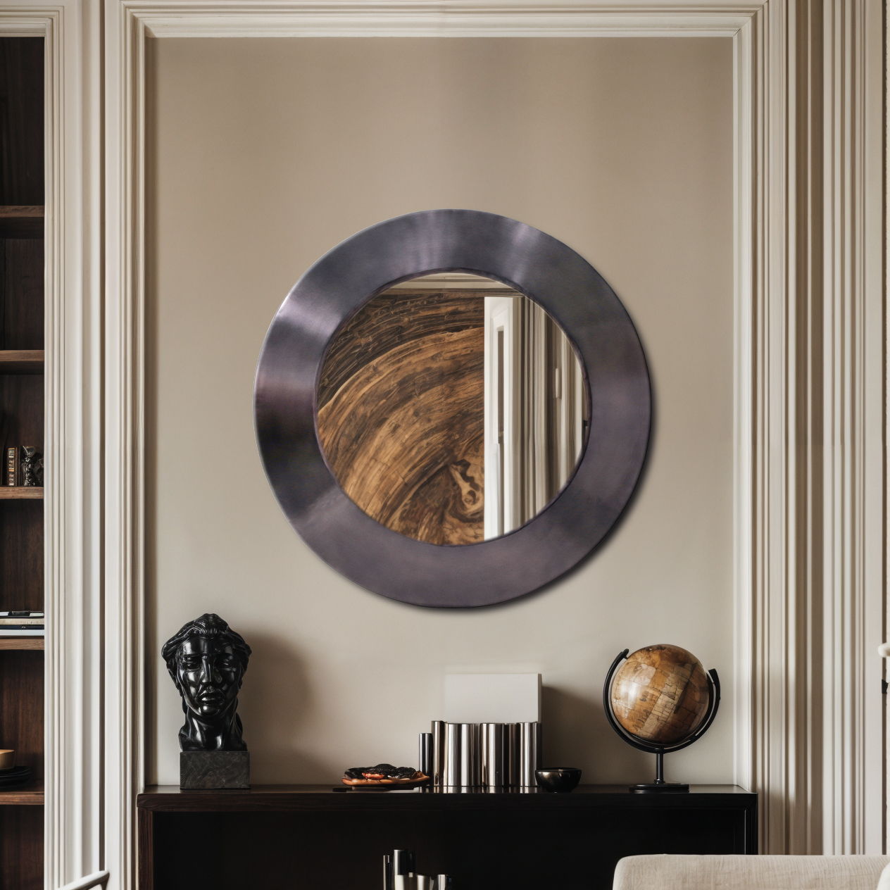 Sphere - 30" Mirror - Black