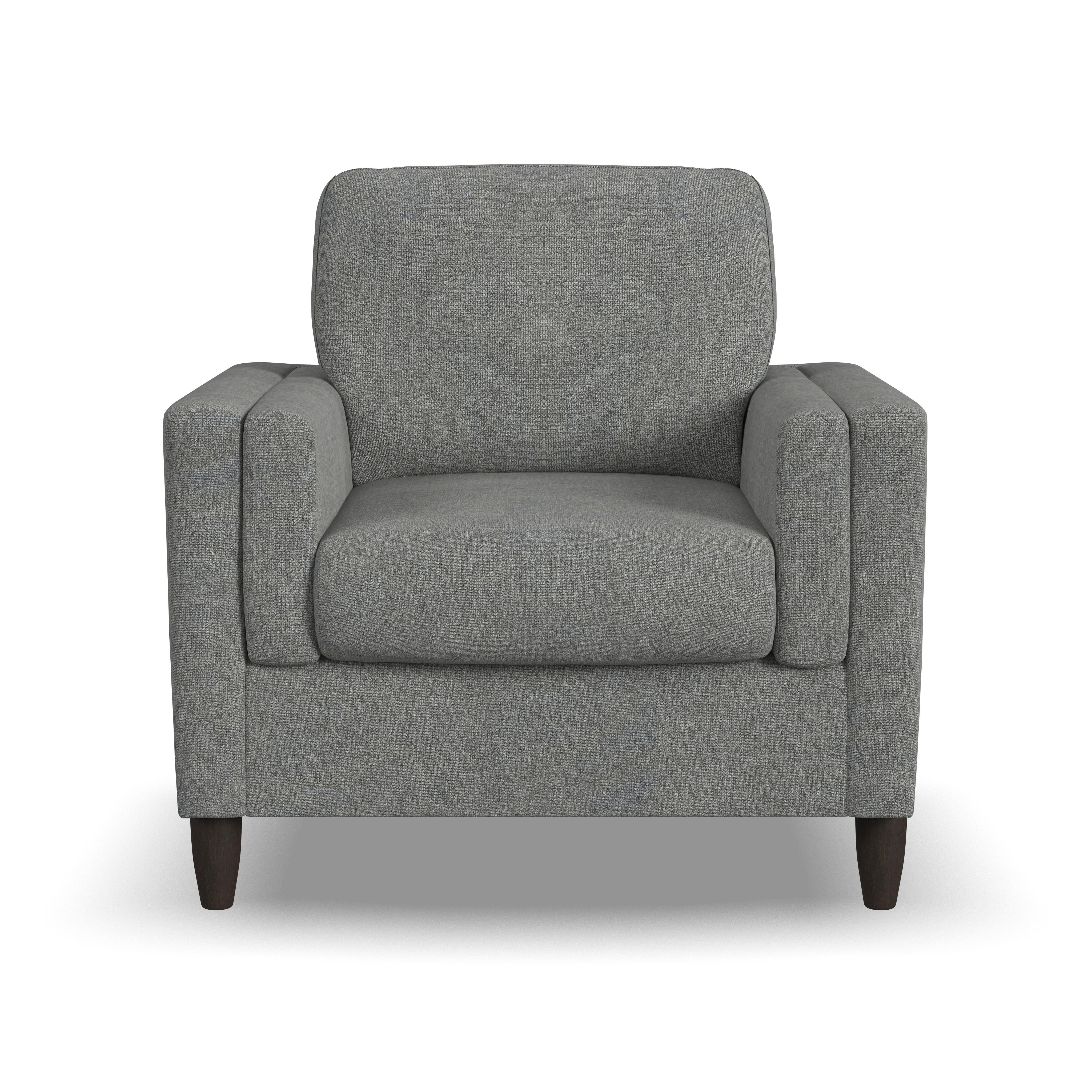 Thomas - Fabric Chair, dark brown, view 5