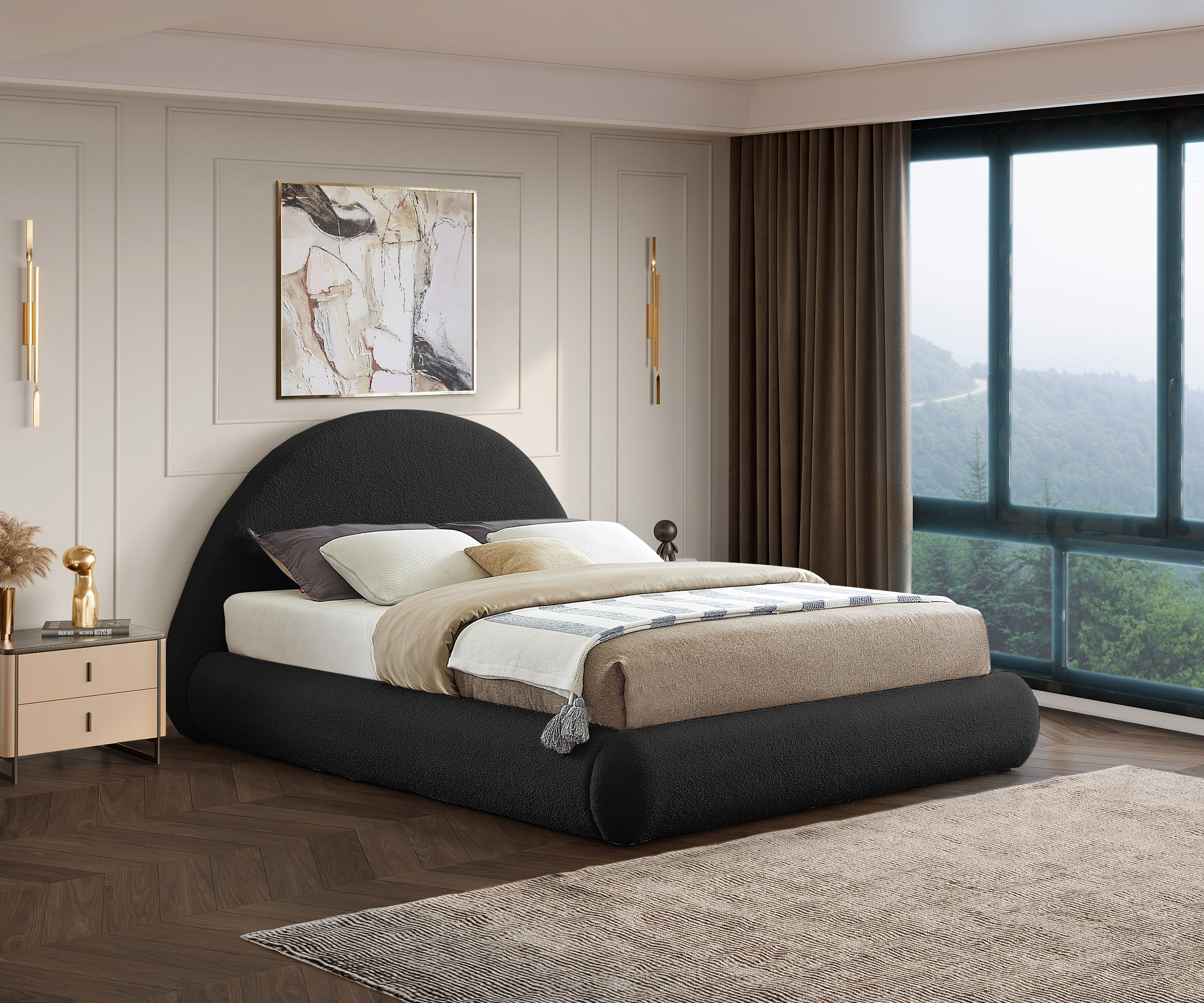 Rudy - Queen Bed - Black
