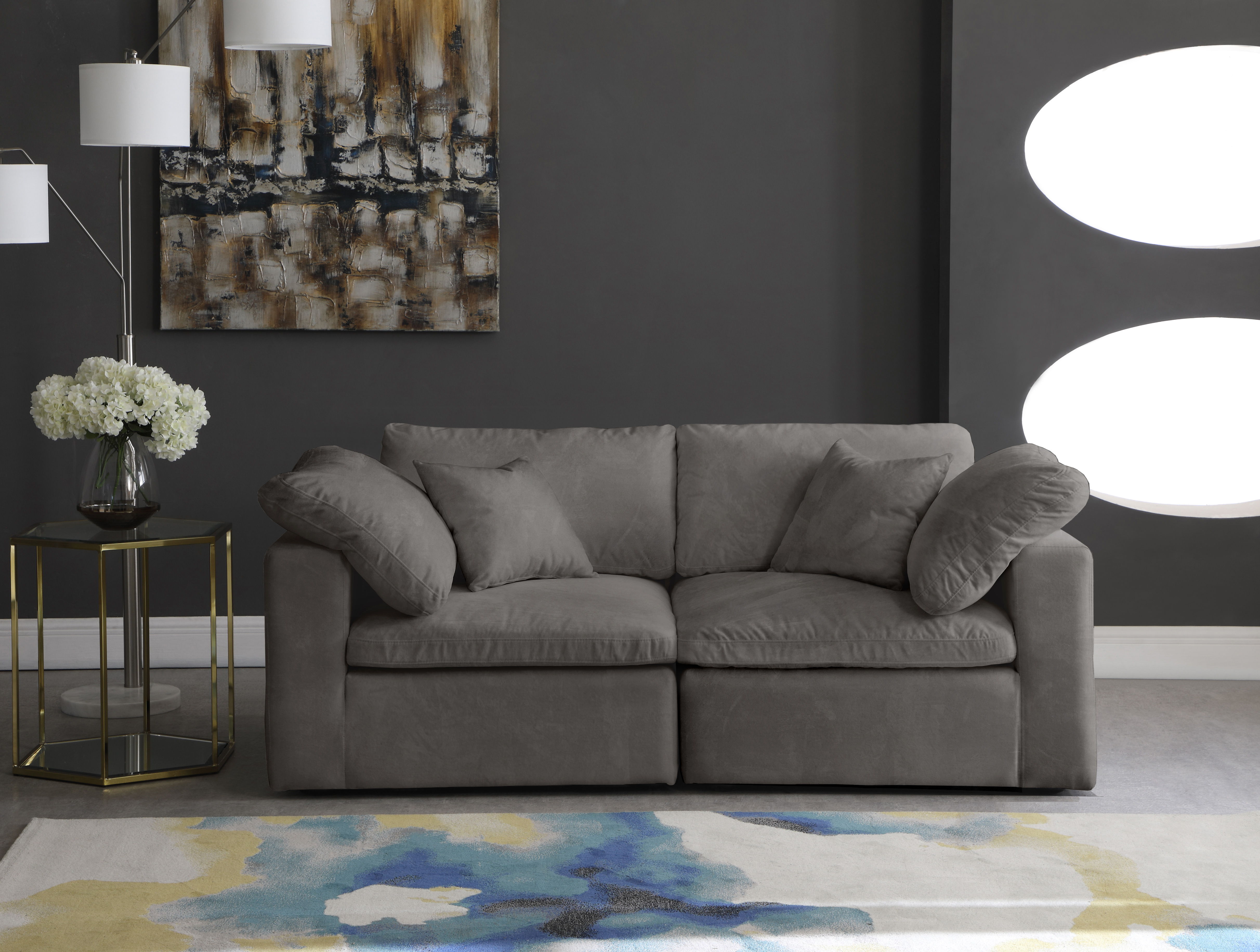 Cozy - Modular 2 Piece Sofa - Gray