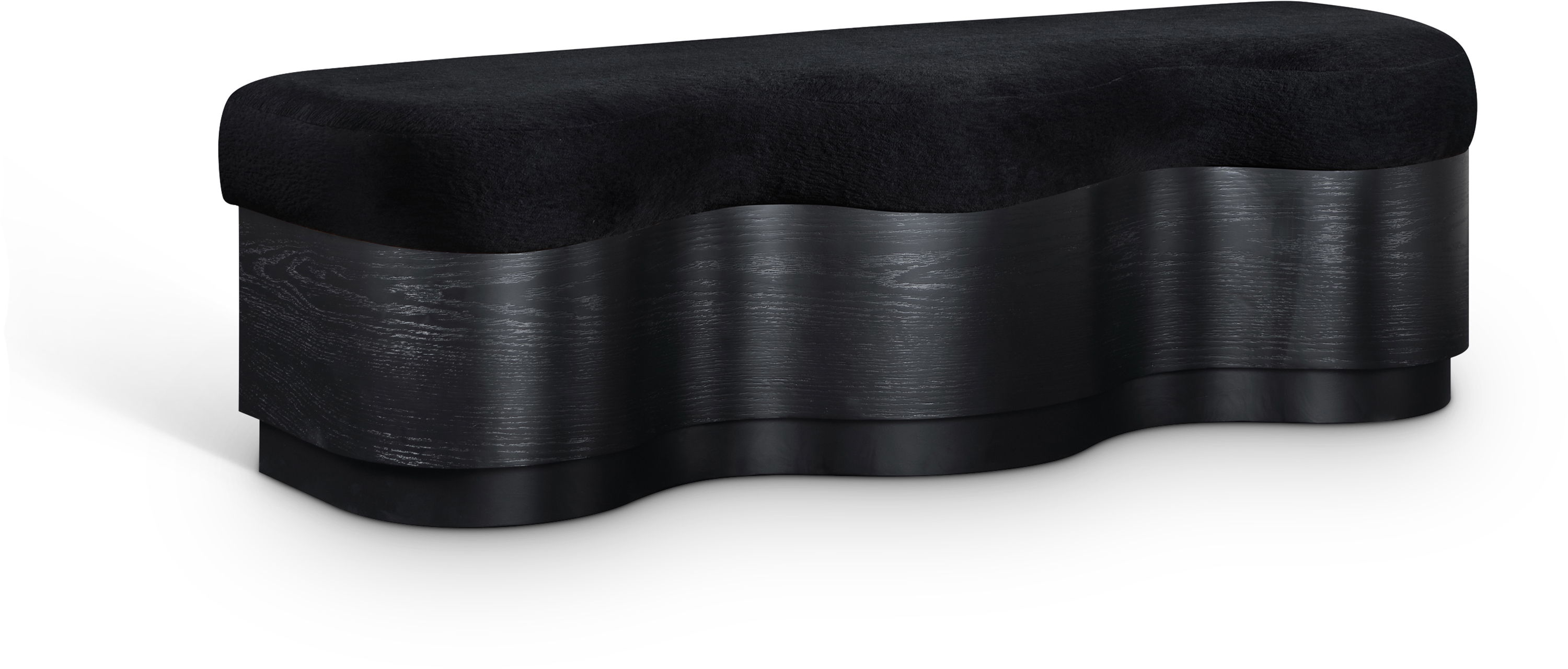 Savoy - Bench With Black Base - Black