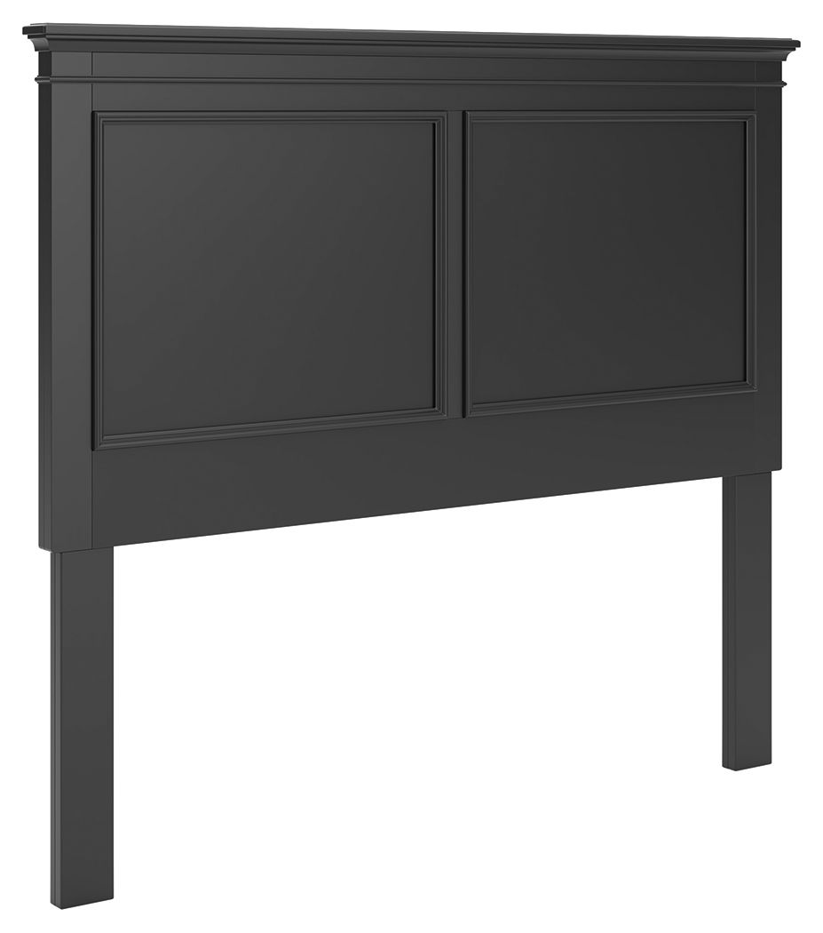 Lanolee – Full Panel Headboard – Black