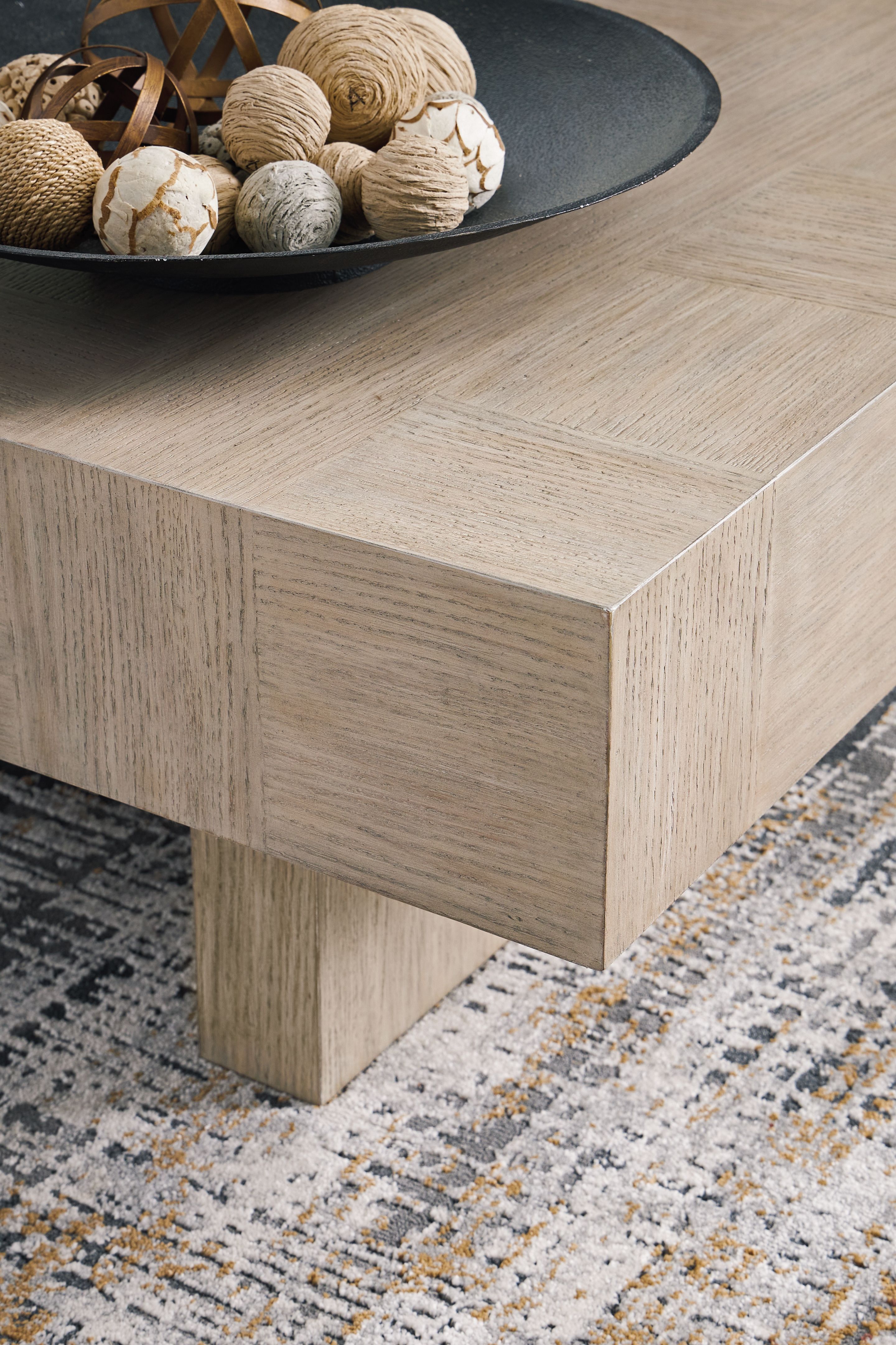 Ashley Furniture Jorlaina - Rectangular Cocktail Table - Light Grayish Brown - Image 7