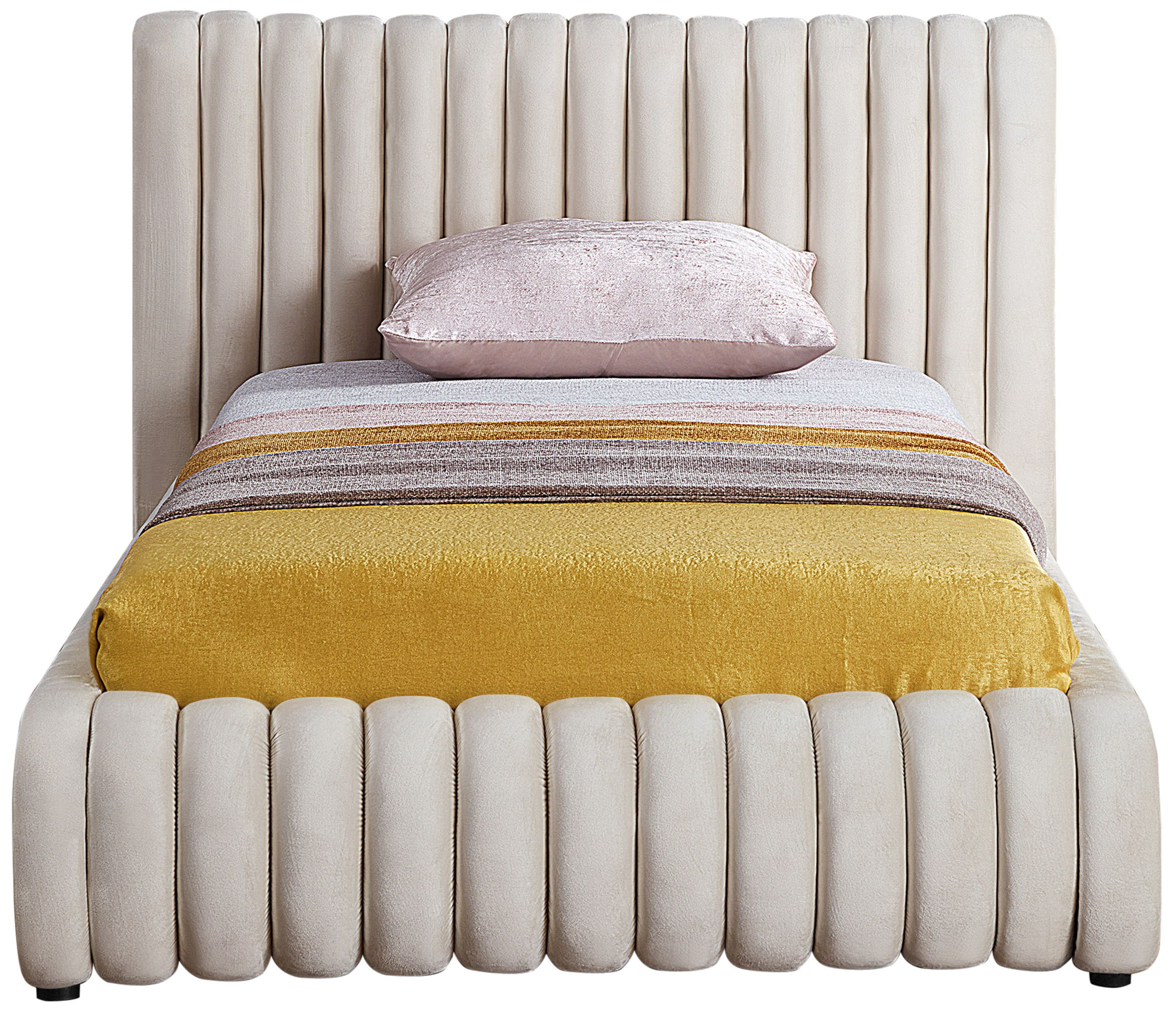 Nico - Twin Bed - Cream