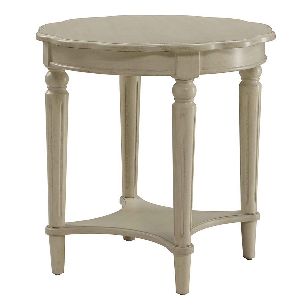 Fordon - End Table - Antique White, beige