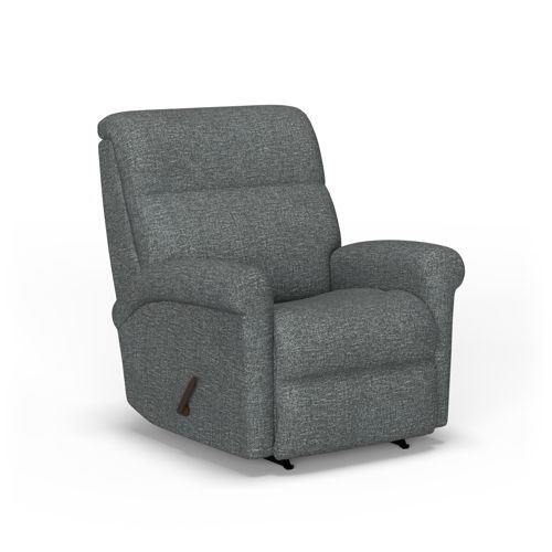 Davis - Transitional Fabric Recliner, gray
