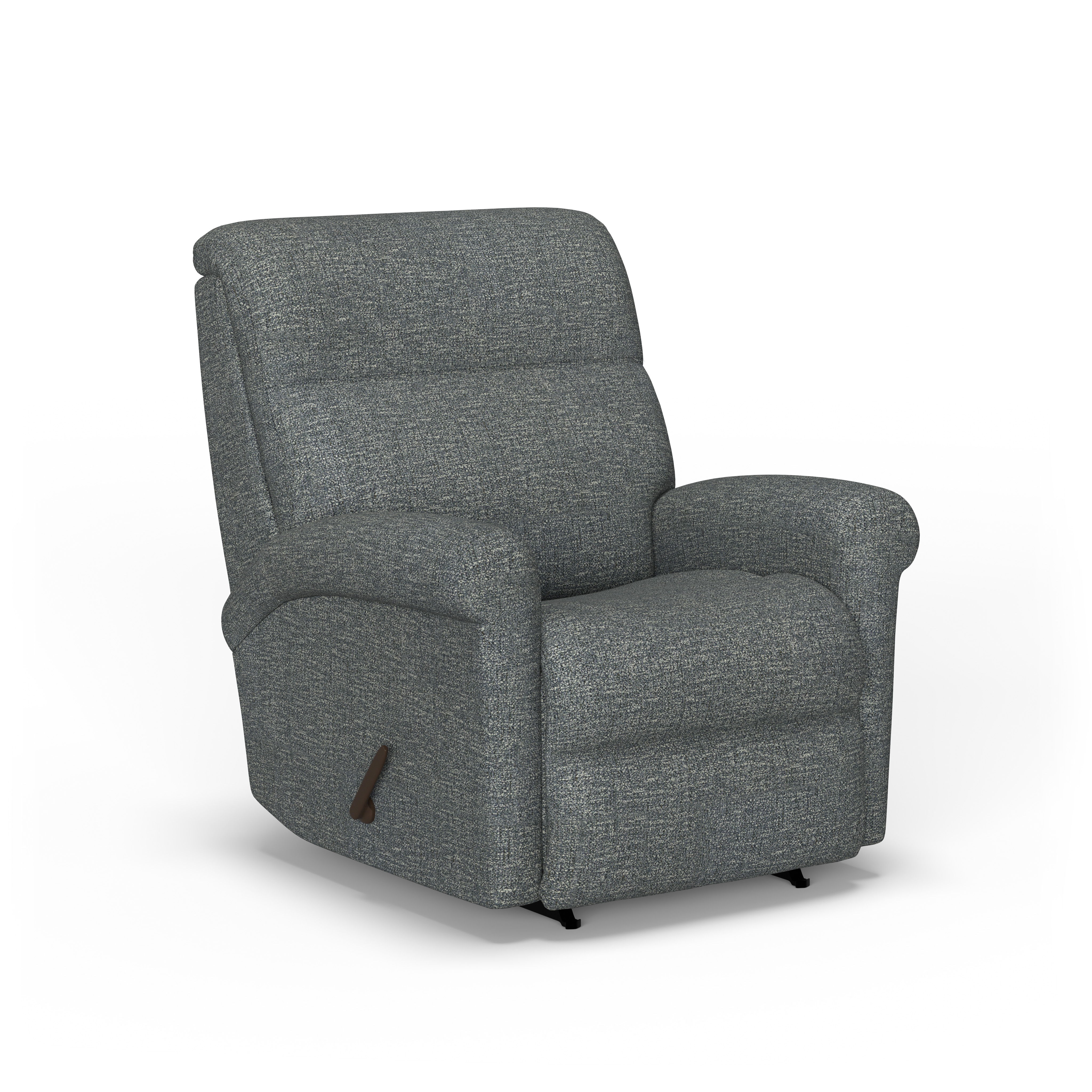 Davis - Transitional Fabric Recliner, gray