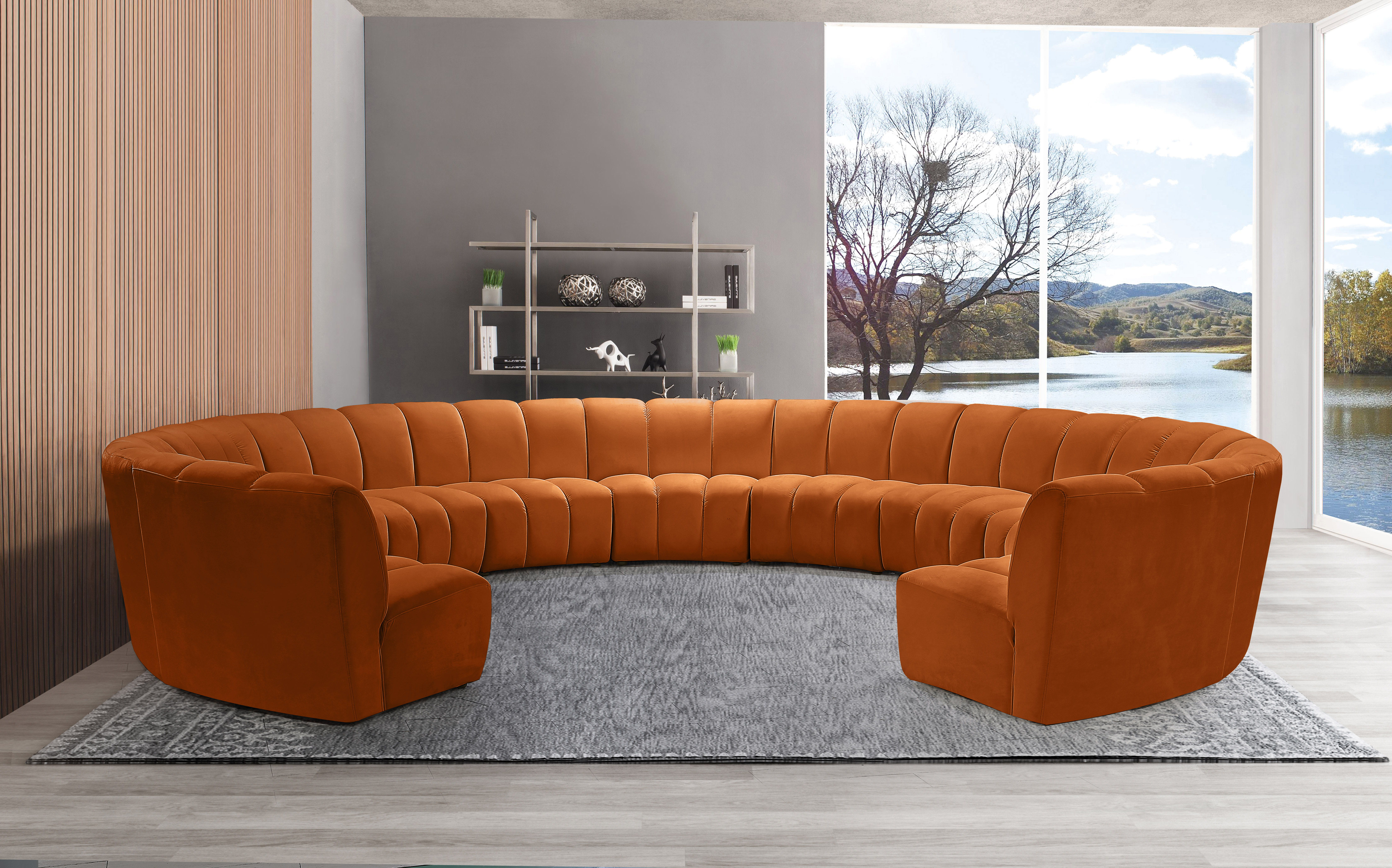 Infinity - 11 Piece Modular Sectional - Cognac