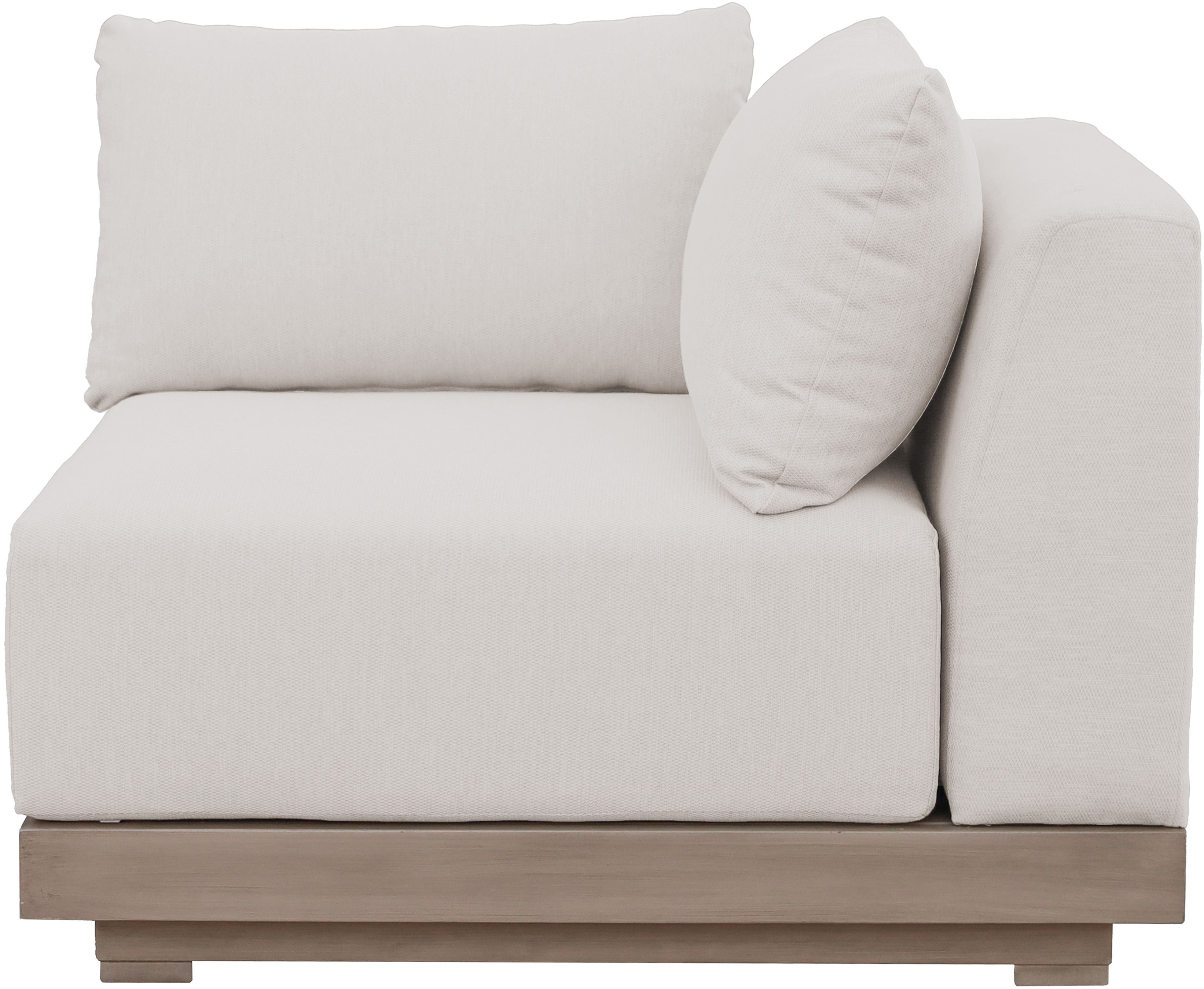Solace - Olefin Performance Fabric Outdoor Patio Modular Corner Chair - Cream