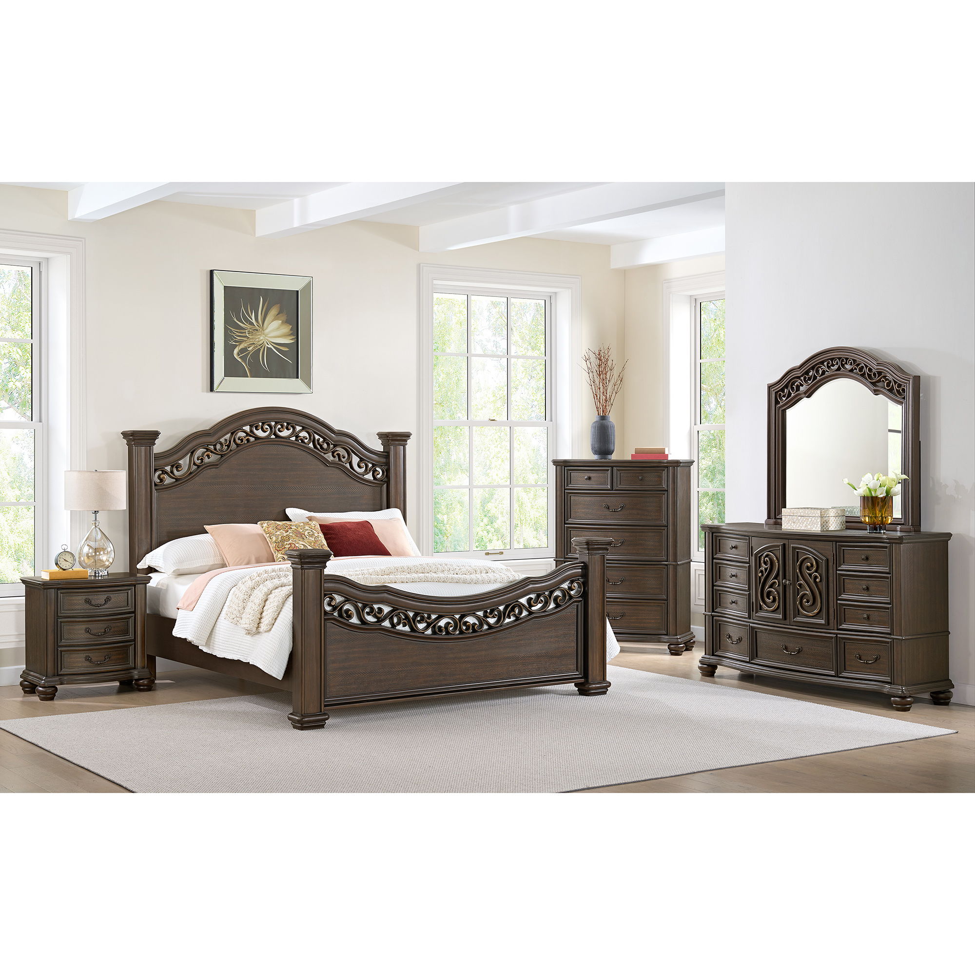 Brunswick - Dresser & Mirror - Mahogany