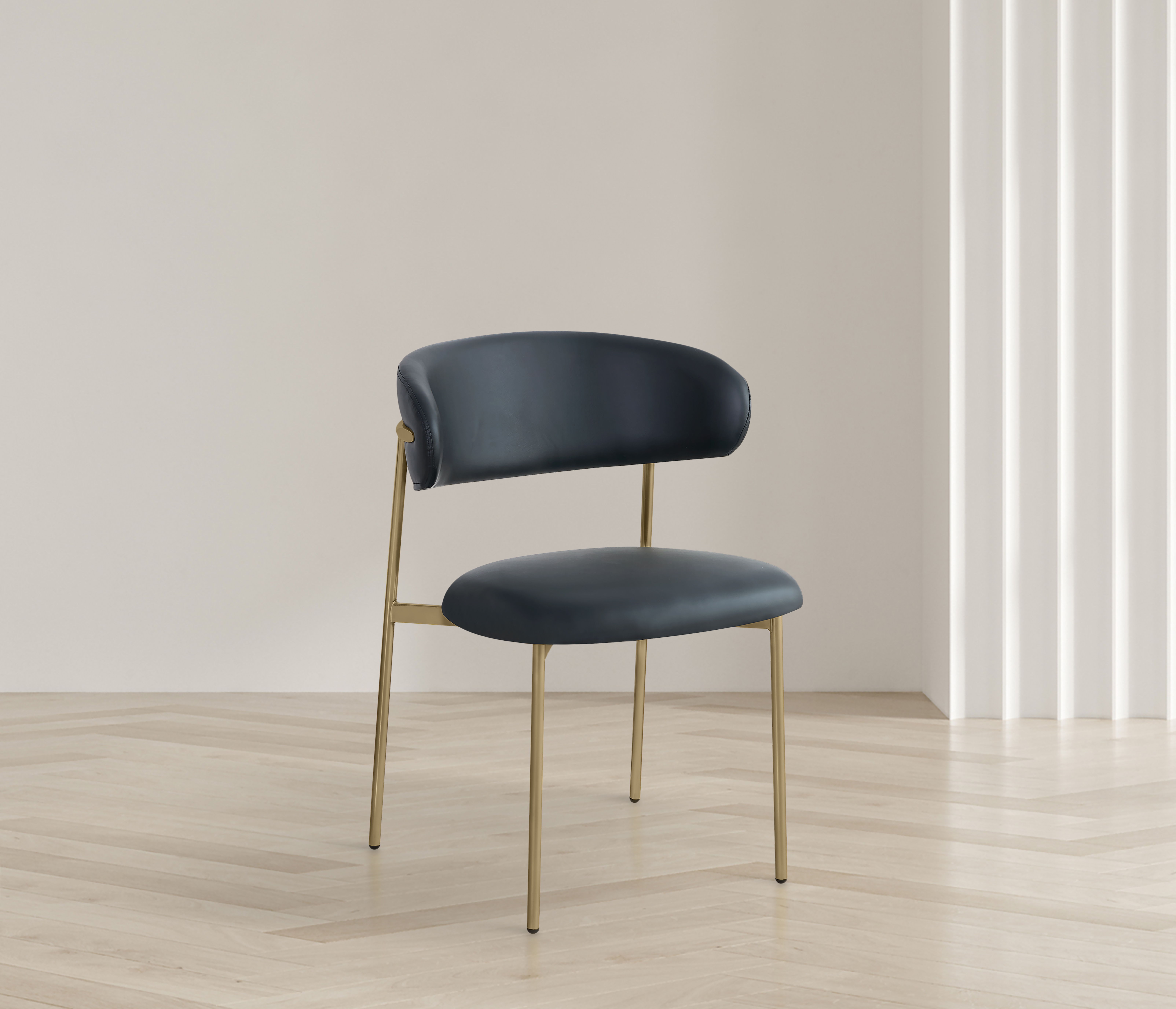 Lupita - Faux Leather Dining Chair (Set of 2) - Black