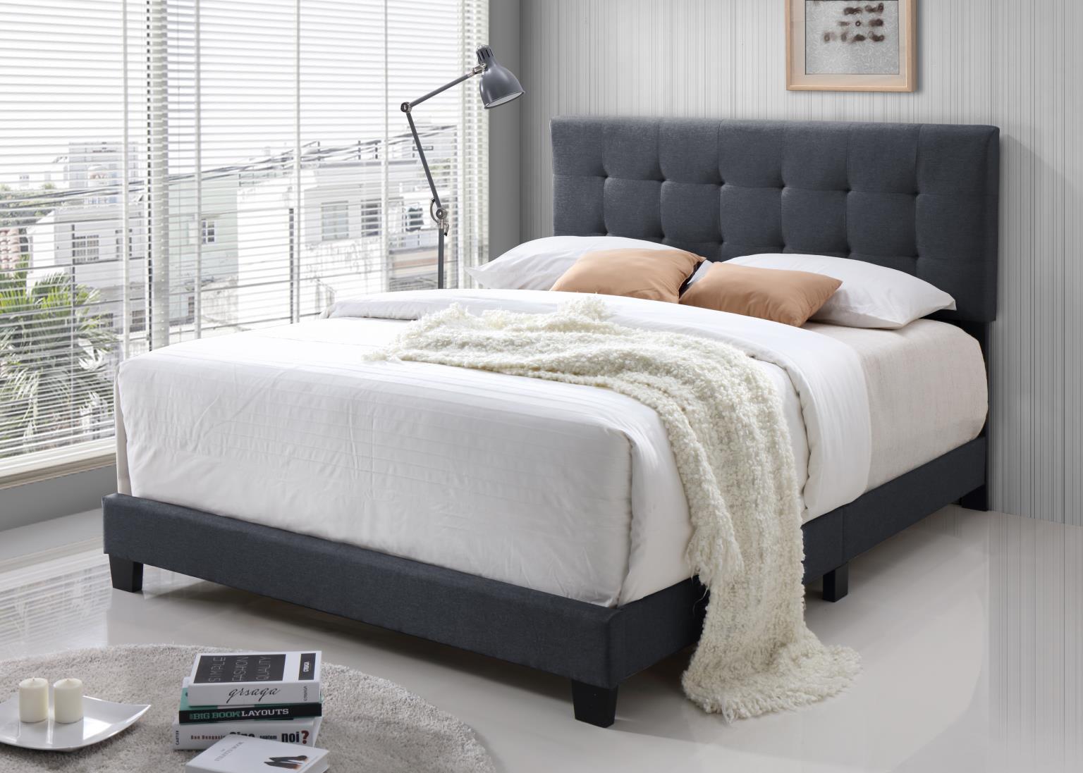 B605 - Queen Bed - Charcoal