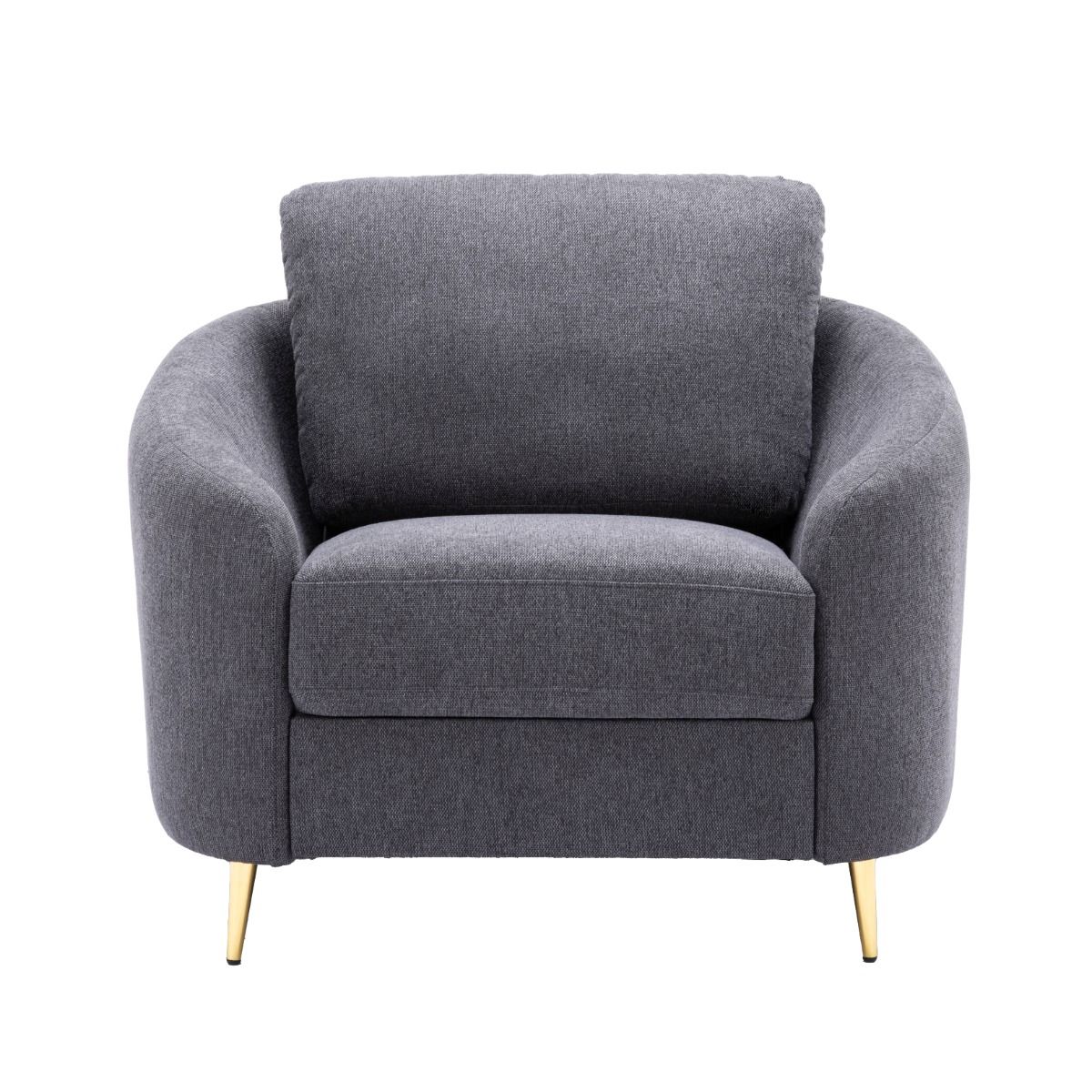 Yuina - Chair - Gray Linen, dark gray, view 8