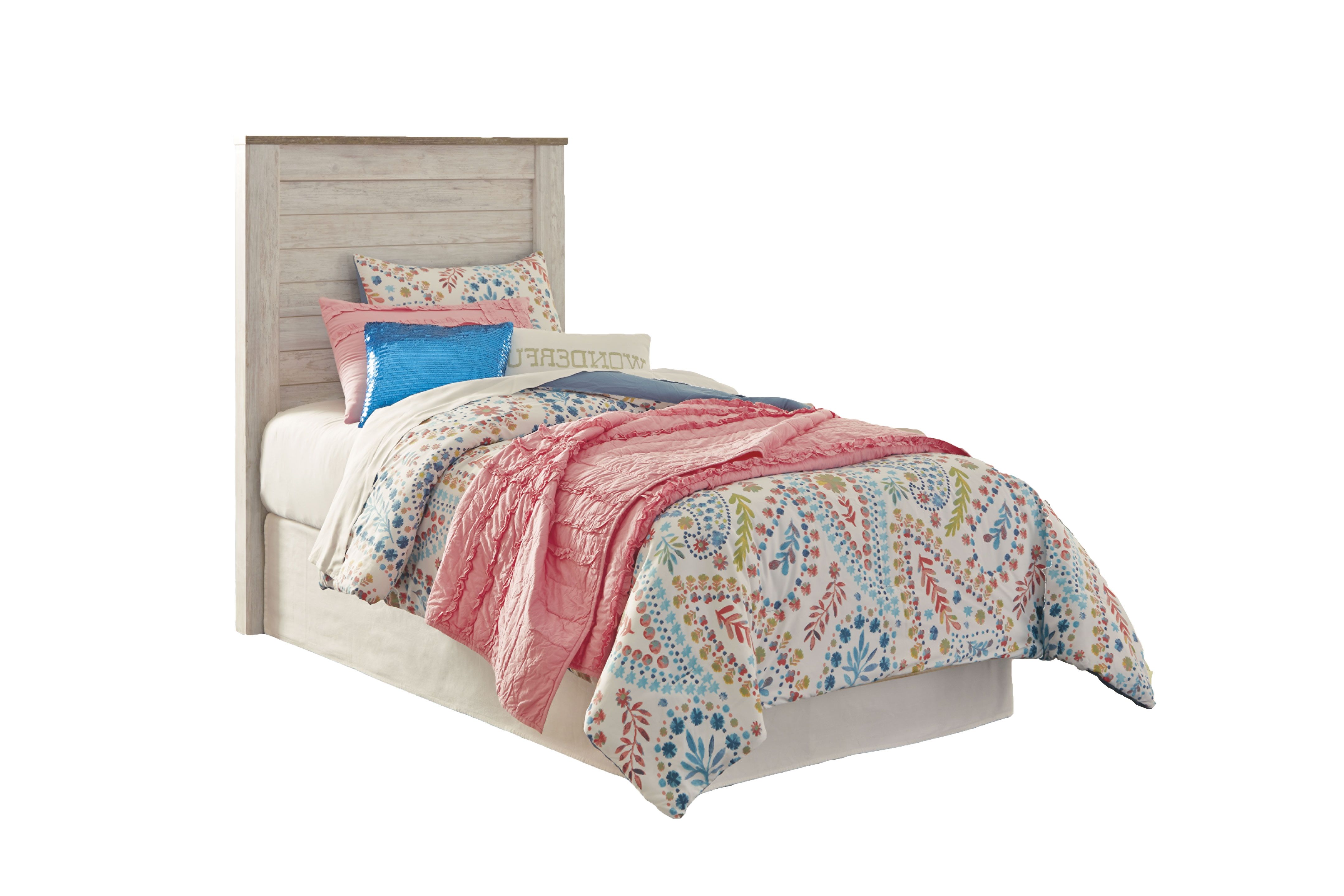 Willowton – Twin Panel Headboard – Whitewash