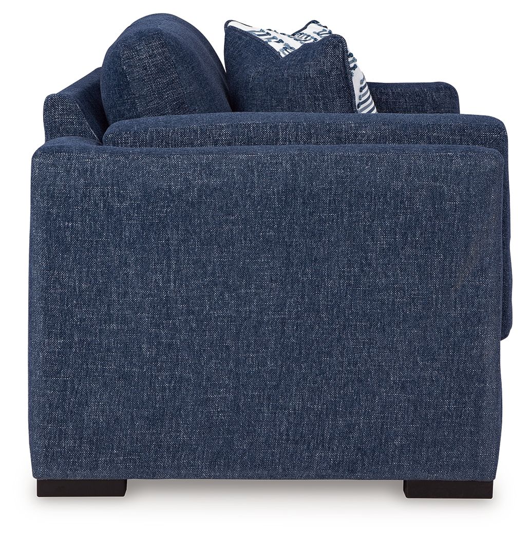 Ashley Furniture Evansley - Loveseat - Navy - Image 4