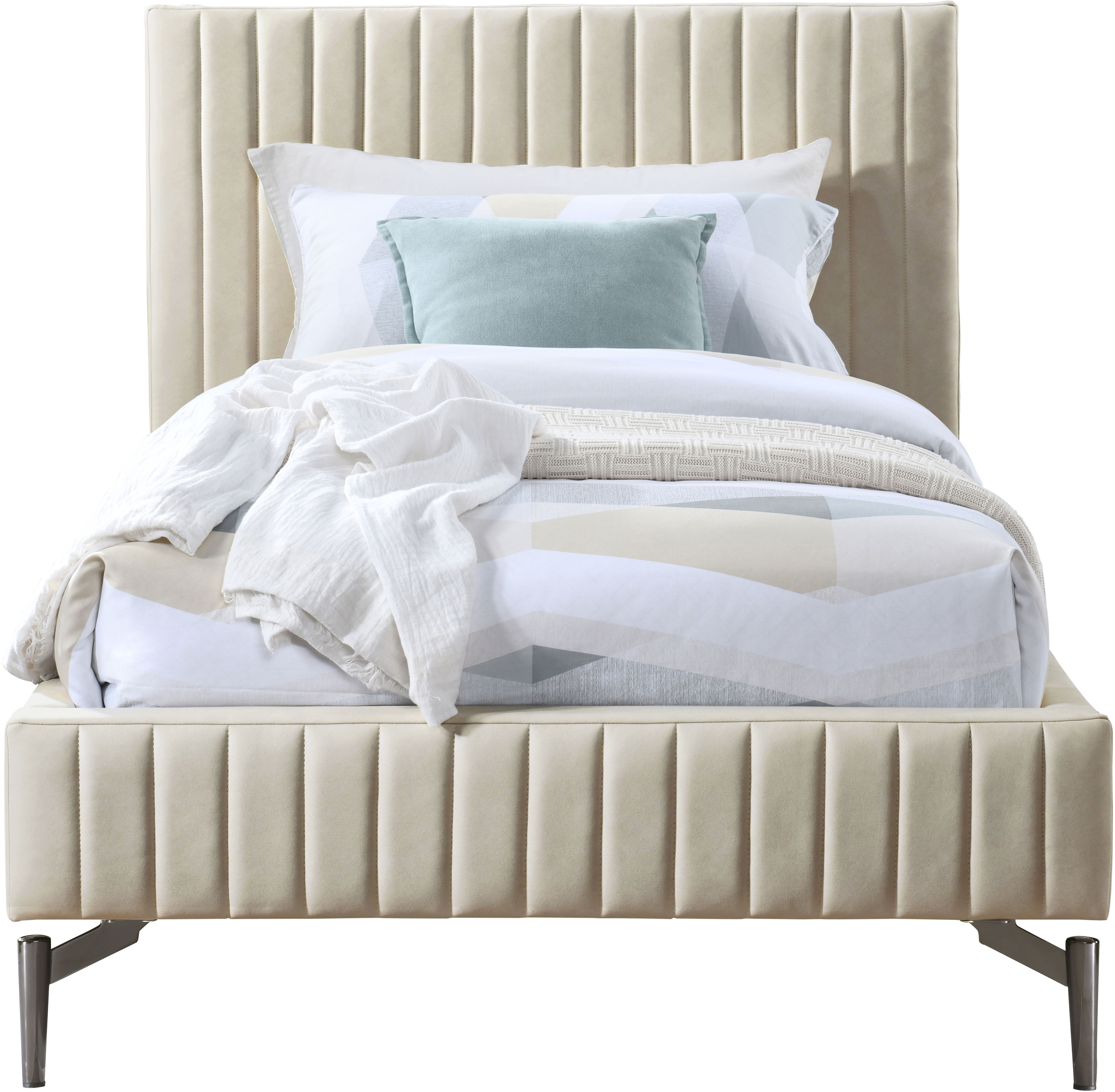Gallo - Twin Bed - Beige
