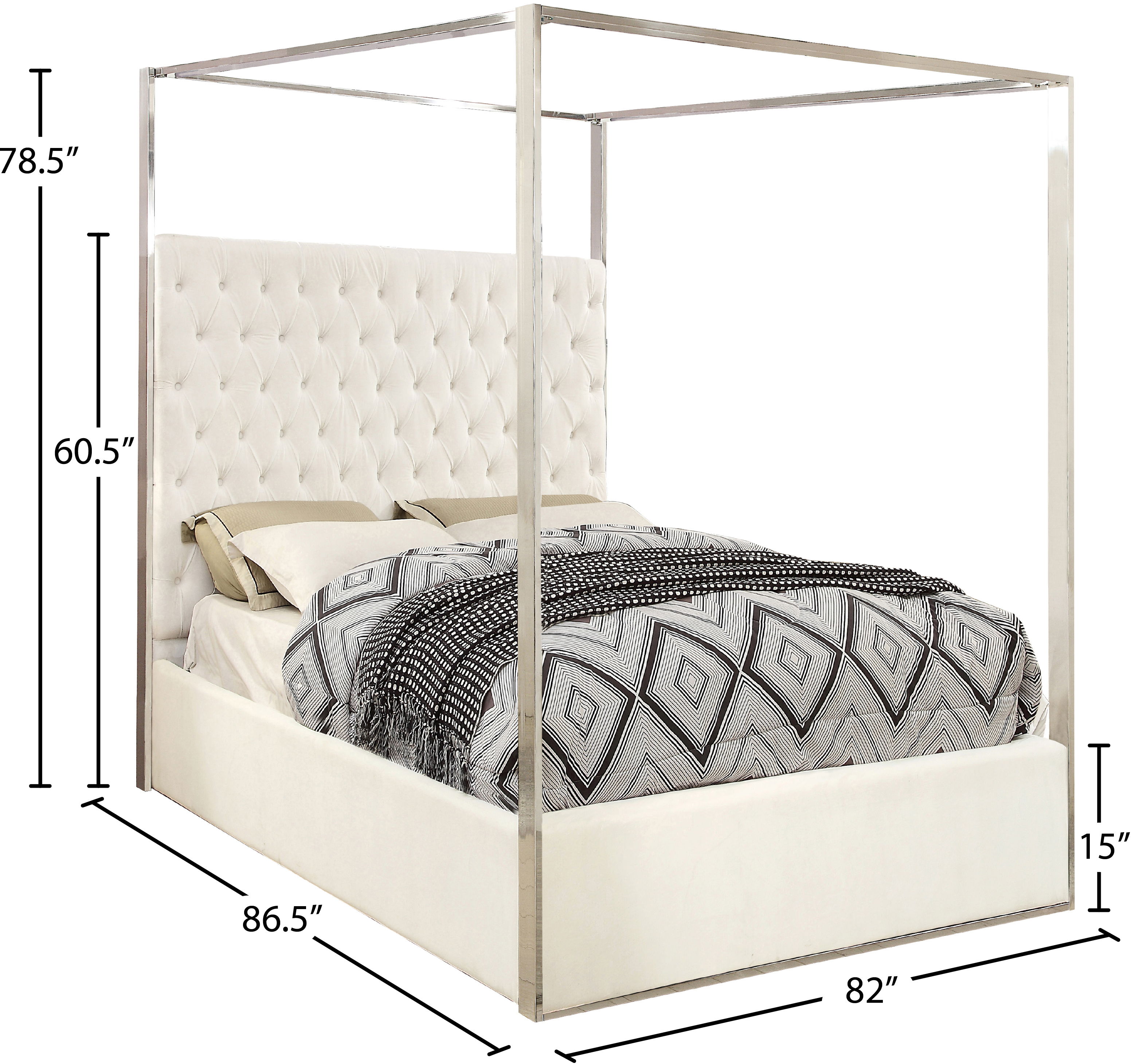 Porter - King Bed - White