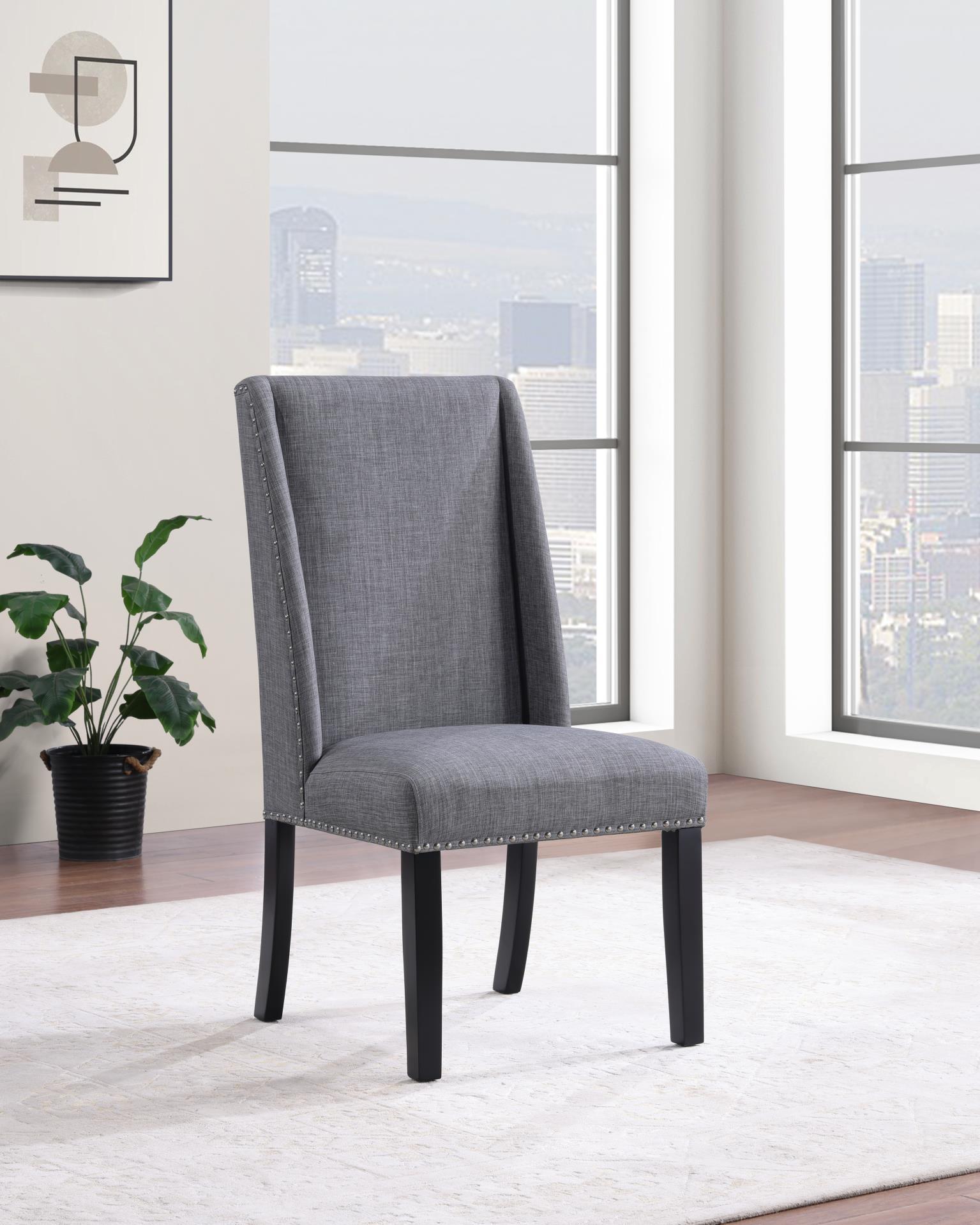 D144 - 5 Piece Dining Room Set (Table, 4 Side Chairs) - Gray