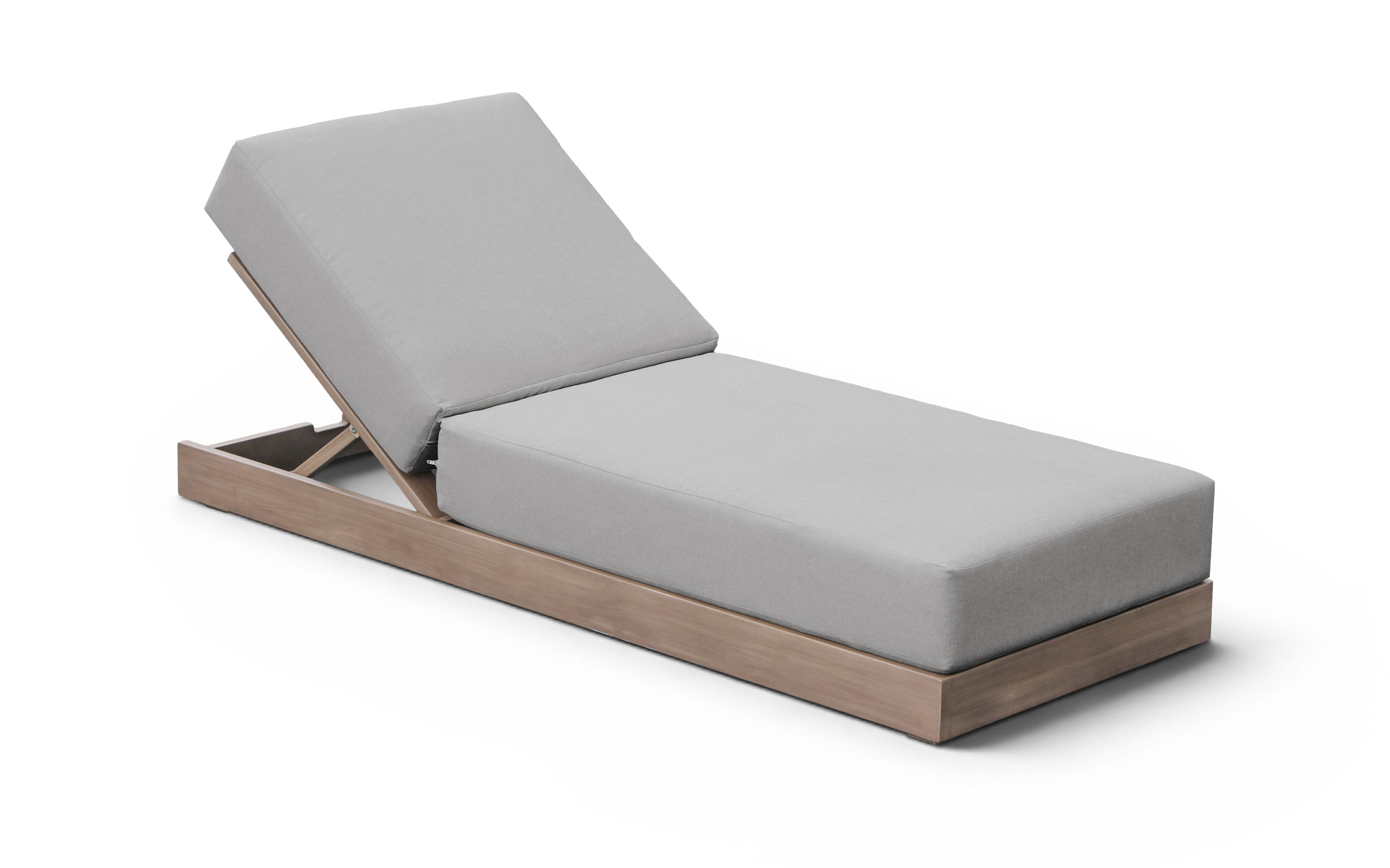Solace - Olefin Performance Fabric Outdoor Patio Lounge Chair - Gray