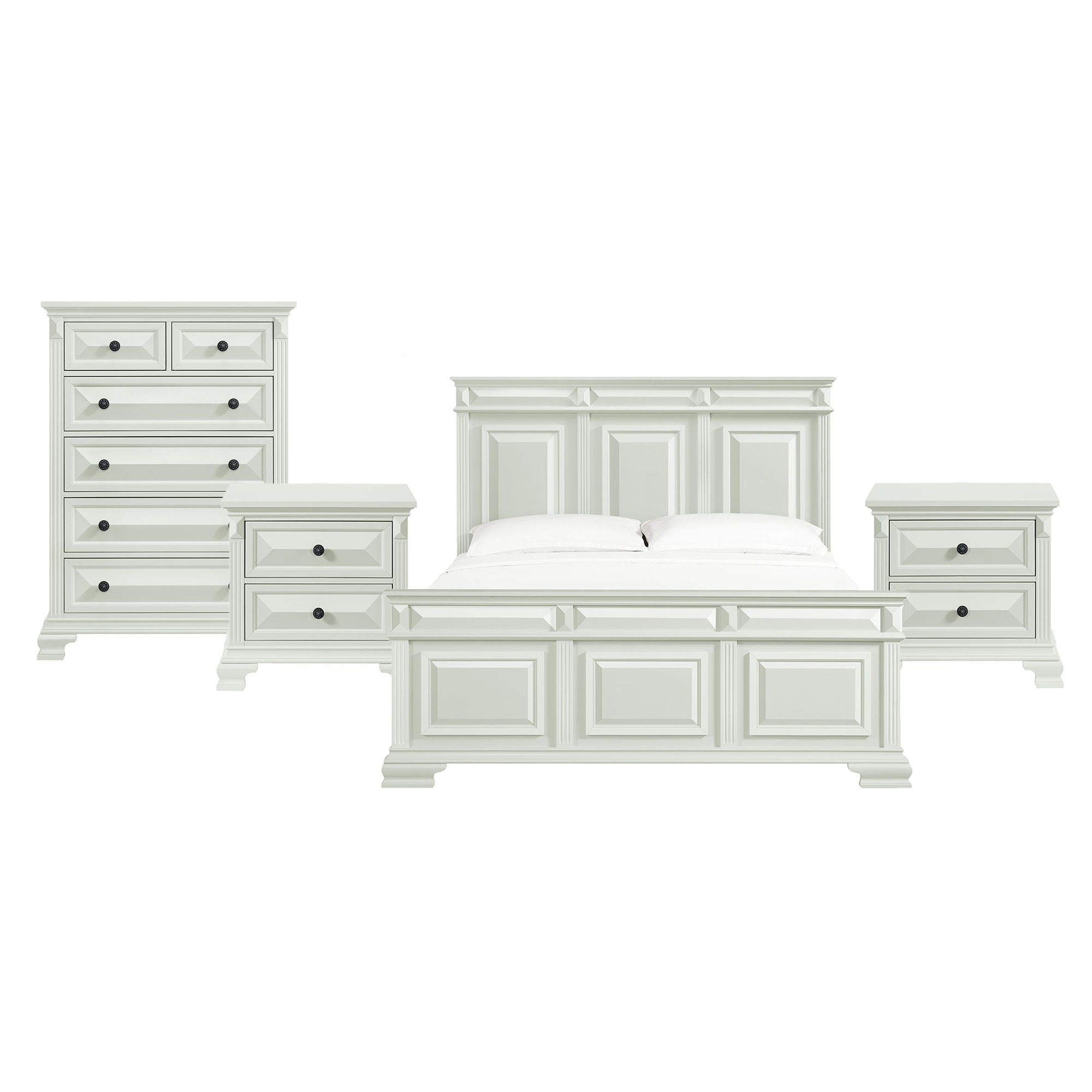 King · 4 Pc · Bedroom Set