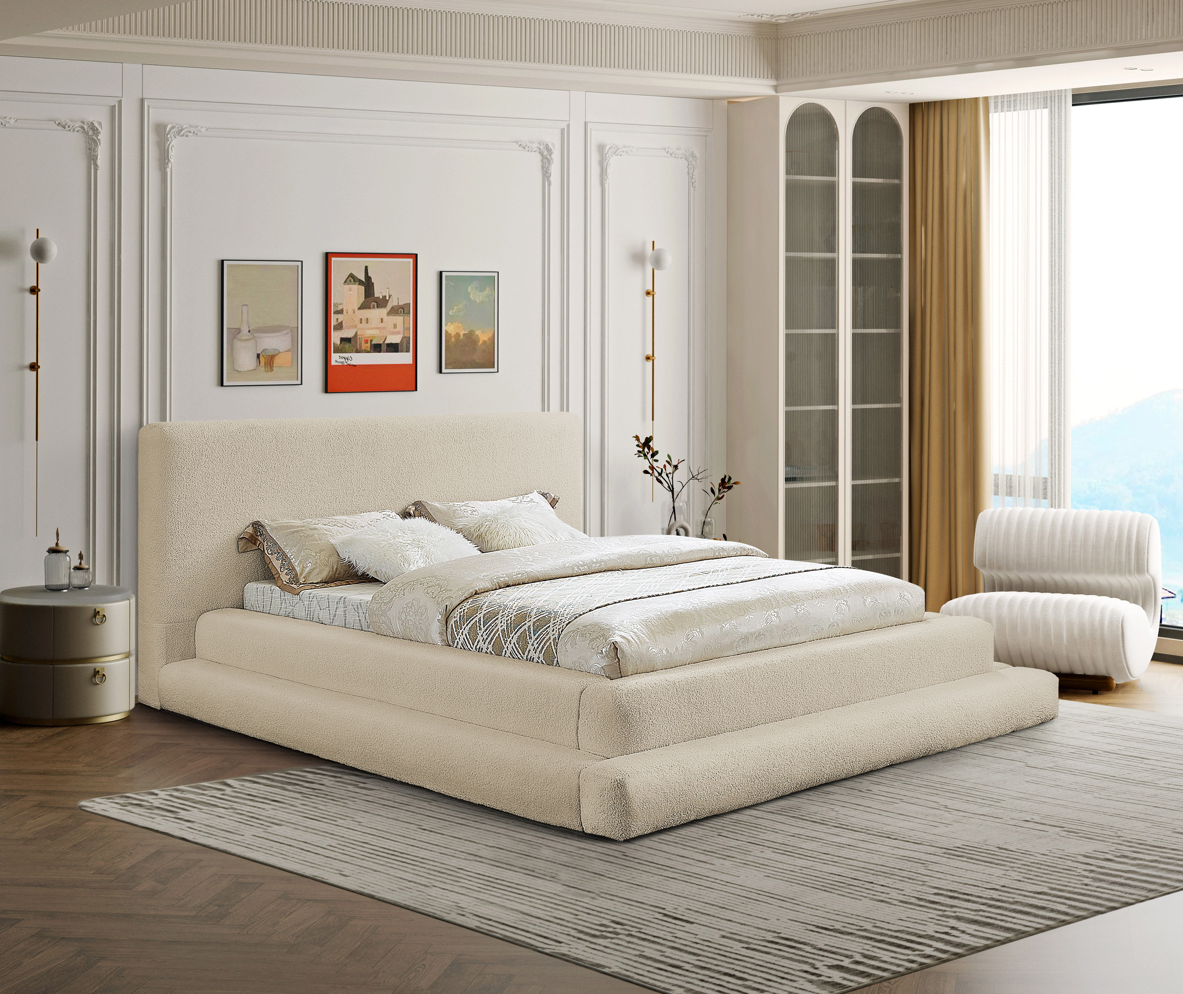 Dane - Queen Bed - Beige