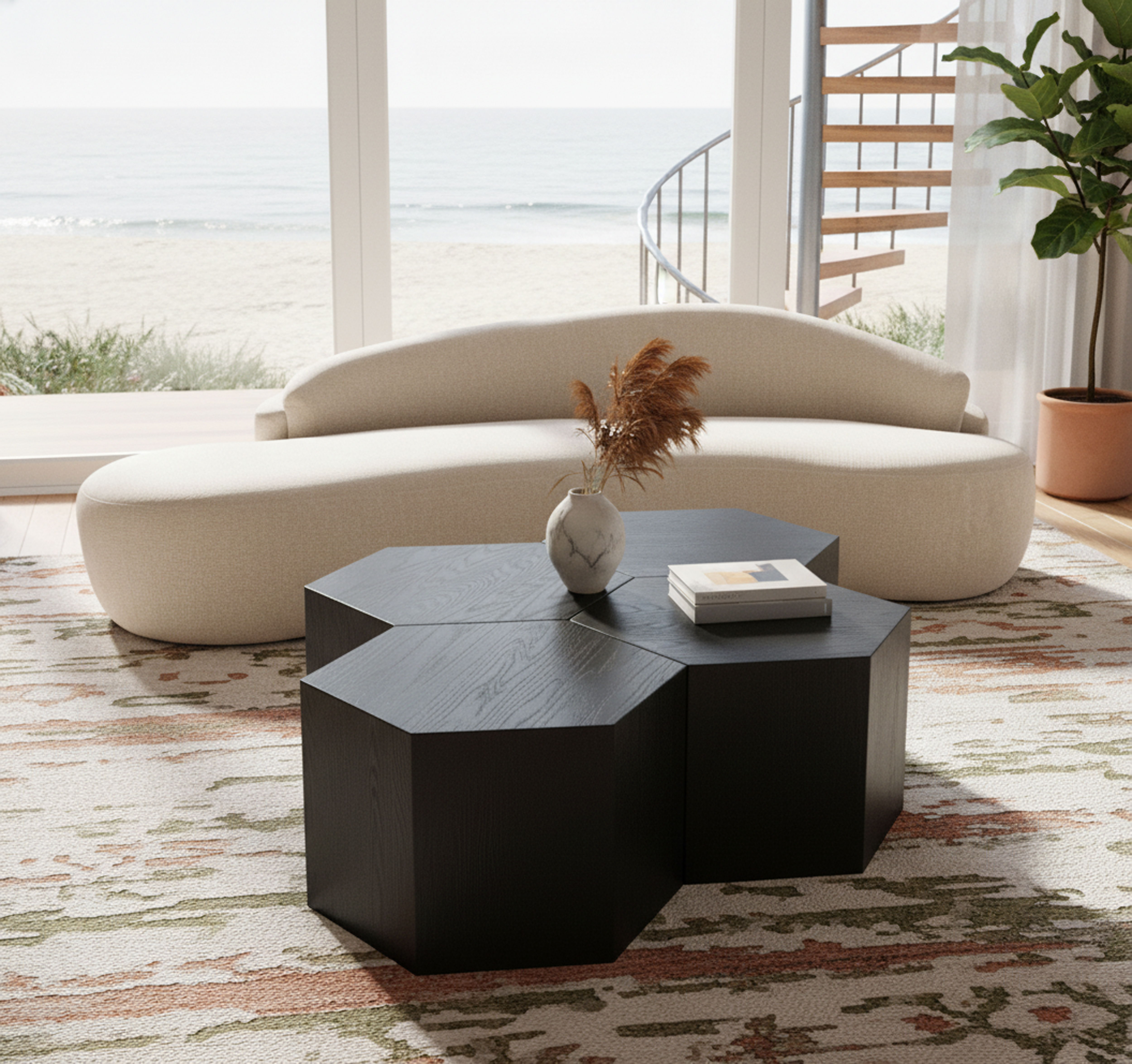 Eternal - Coffee Table 4 Piece - Black