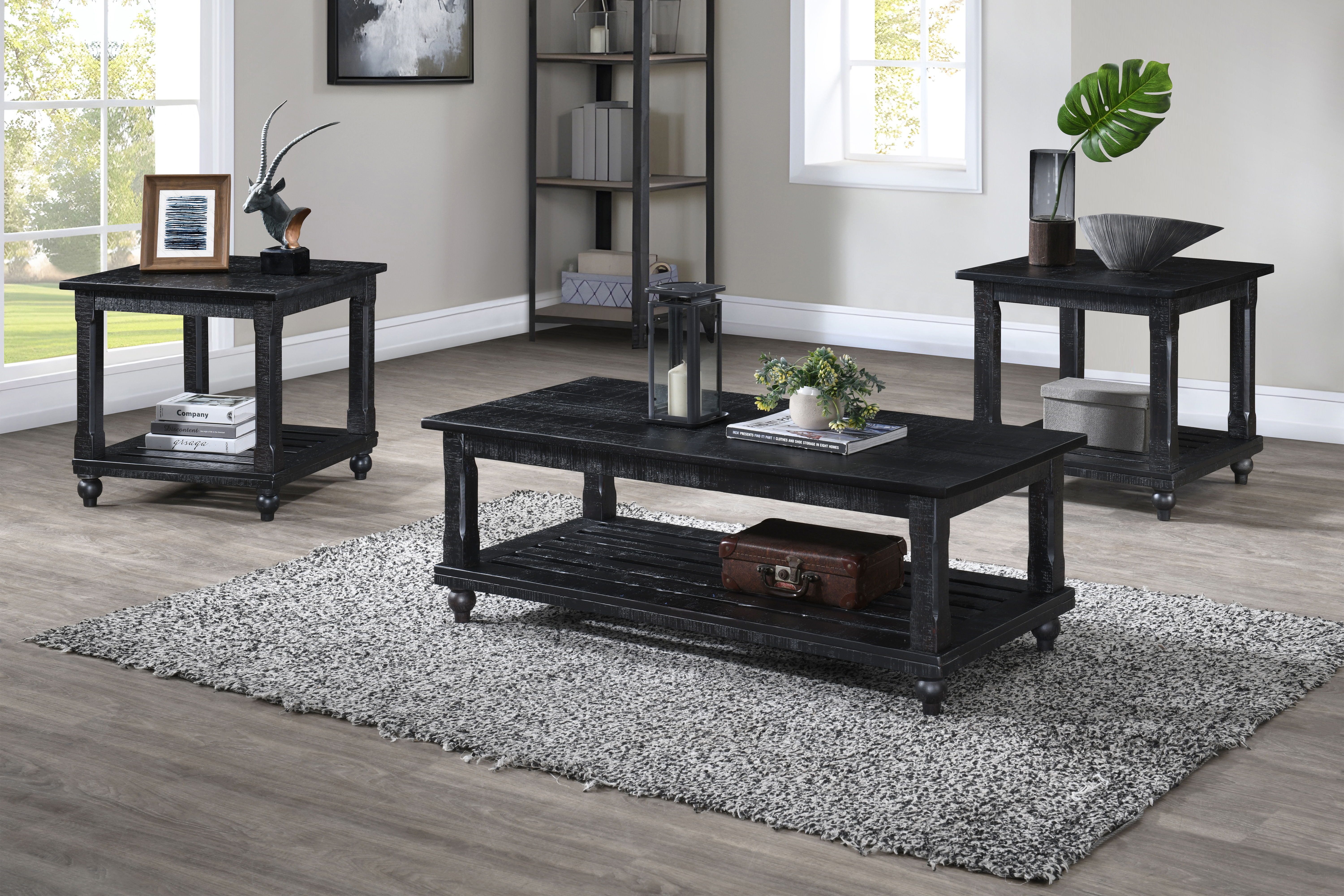 Cade - 3 Piece Occasional Set (1 Coffee & 2 End Tables) - White
