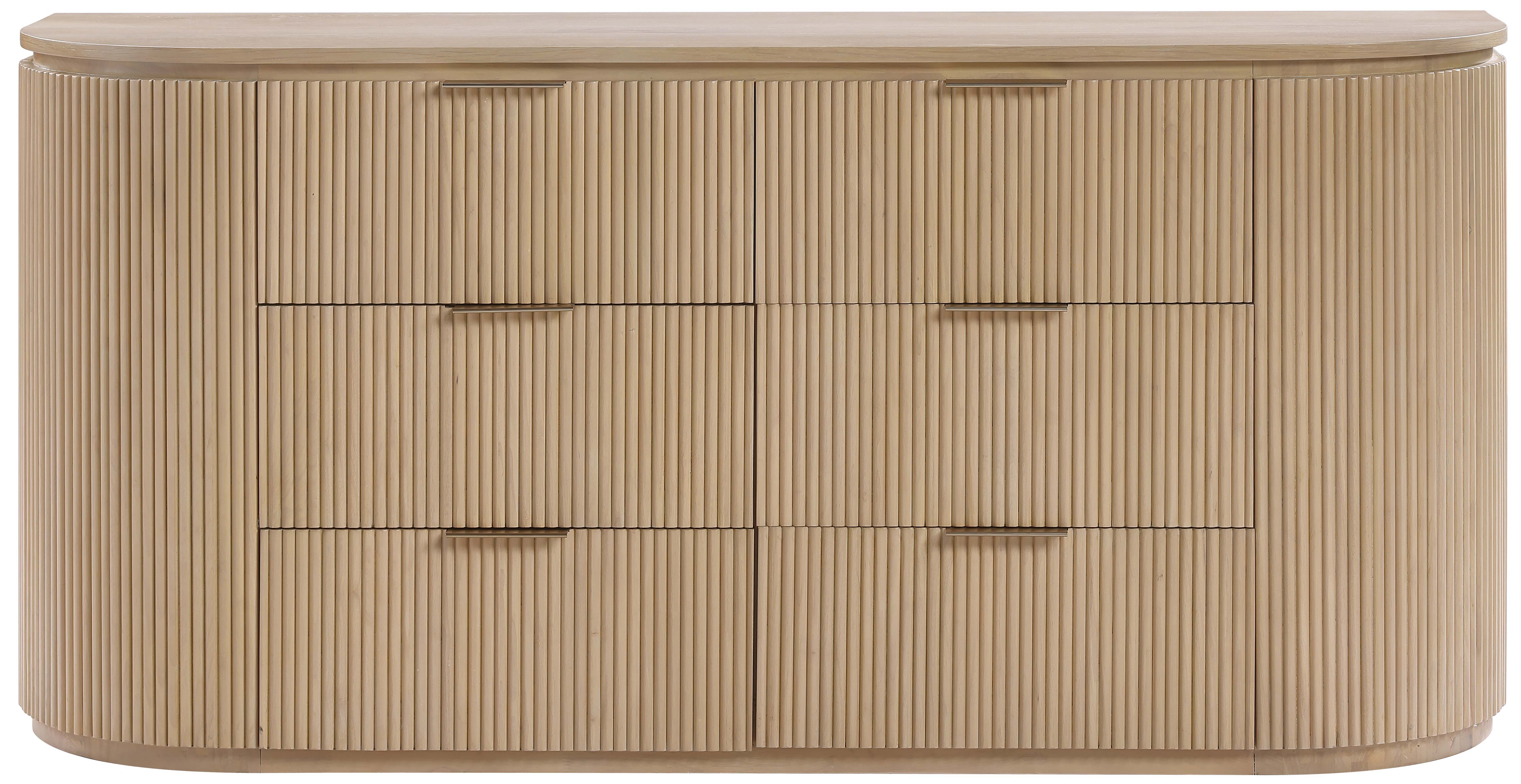 Astrid - Solid Wood And Oak Veneer Dresser - Natural