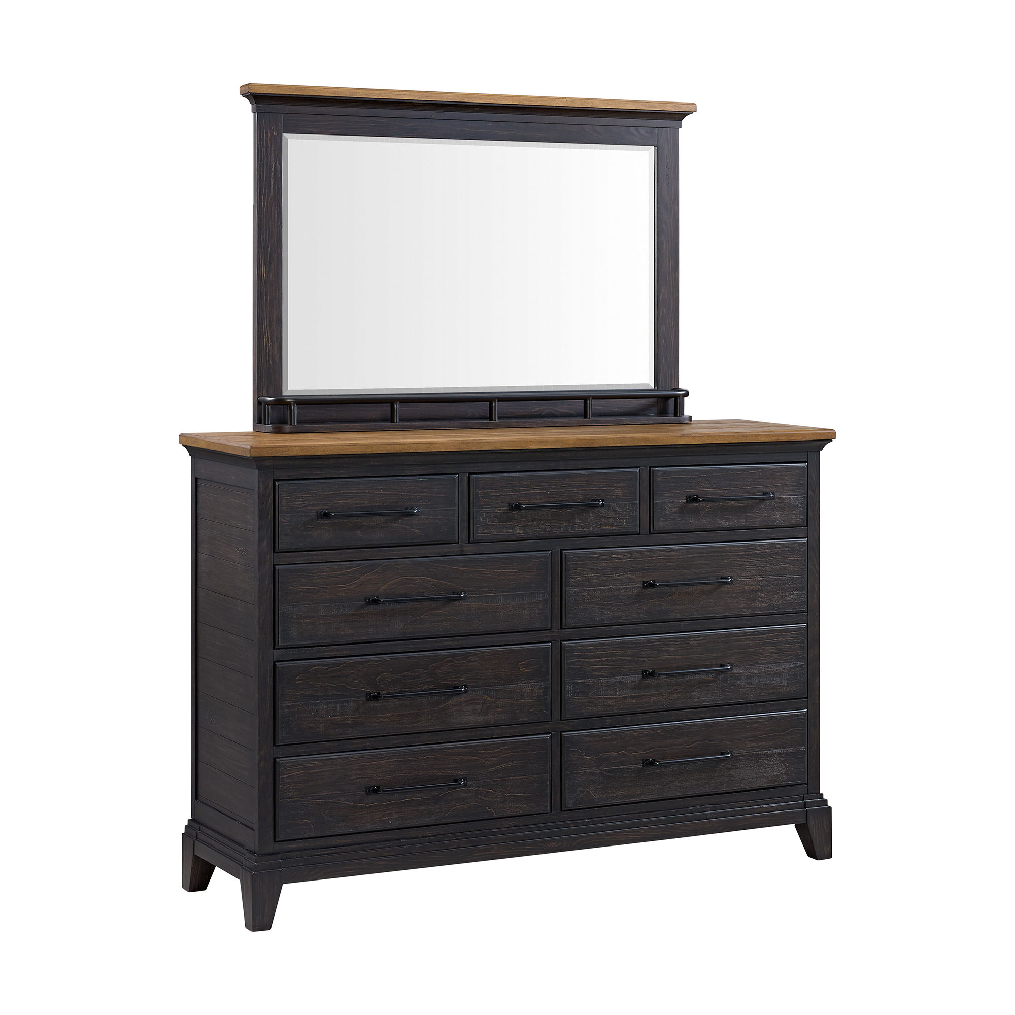 Dresser And Mirror Set