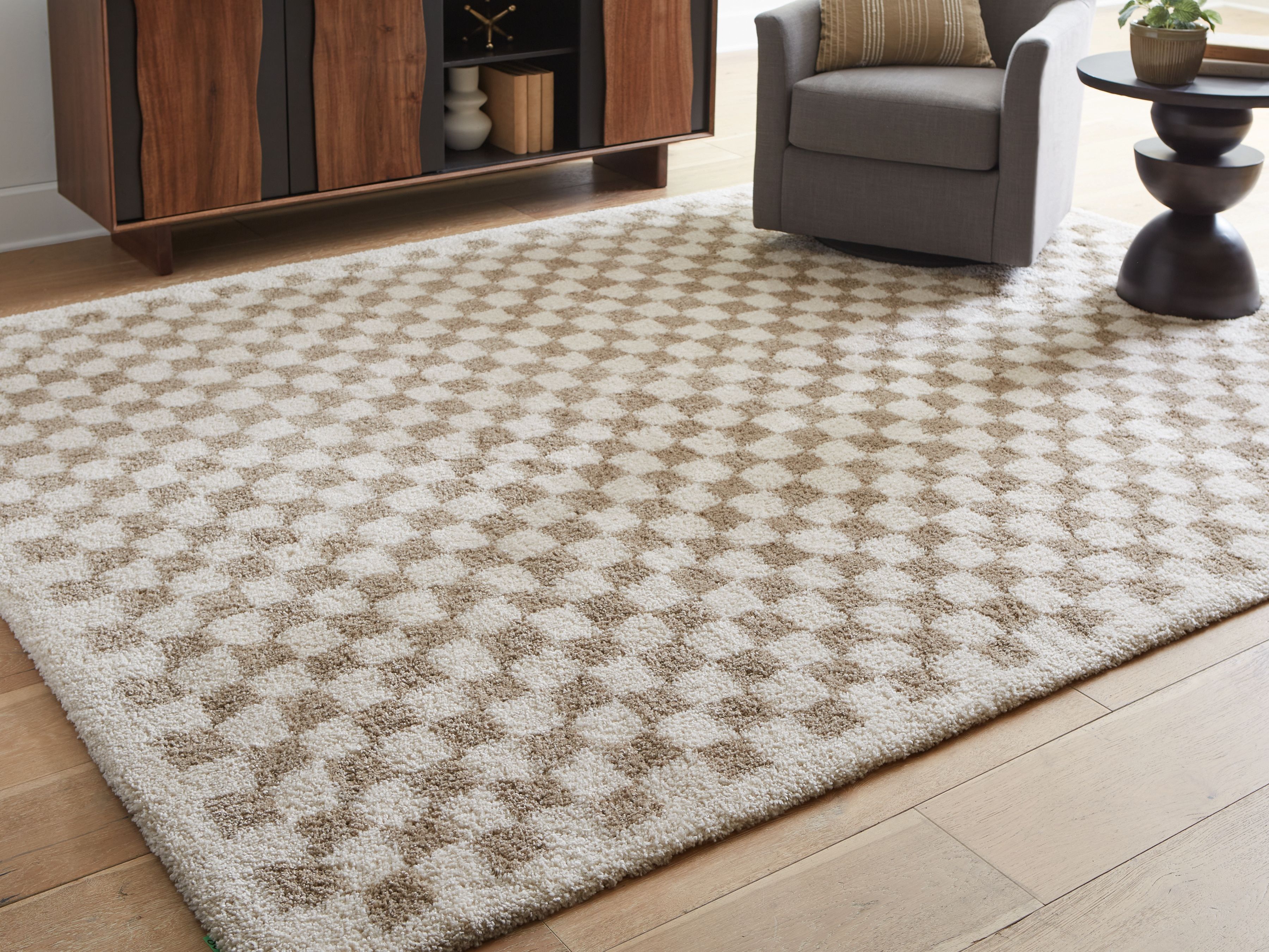 Karamen - 8' x 10' Rug - Taupe / Ivory