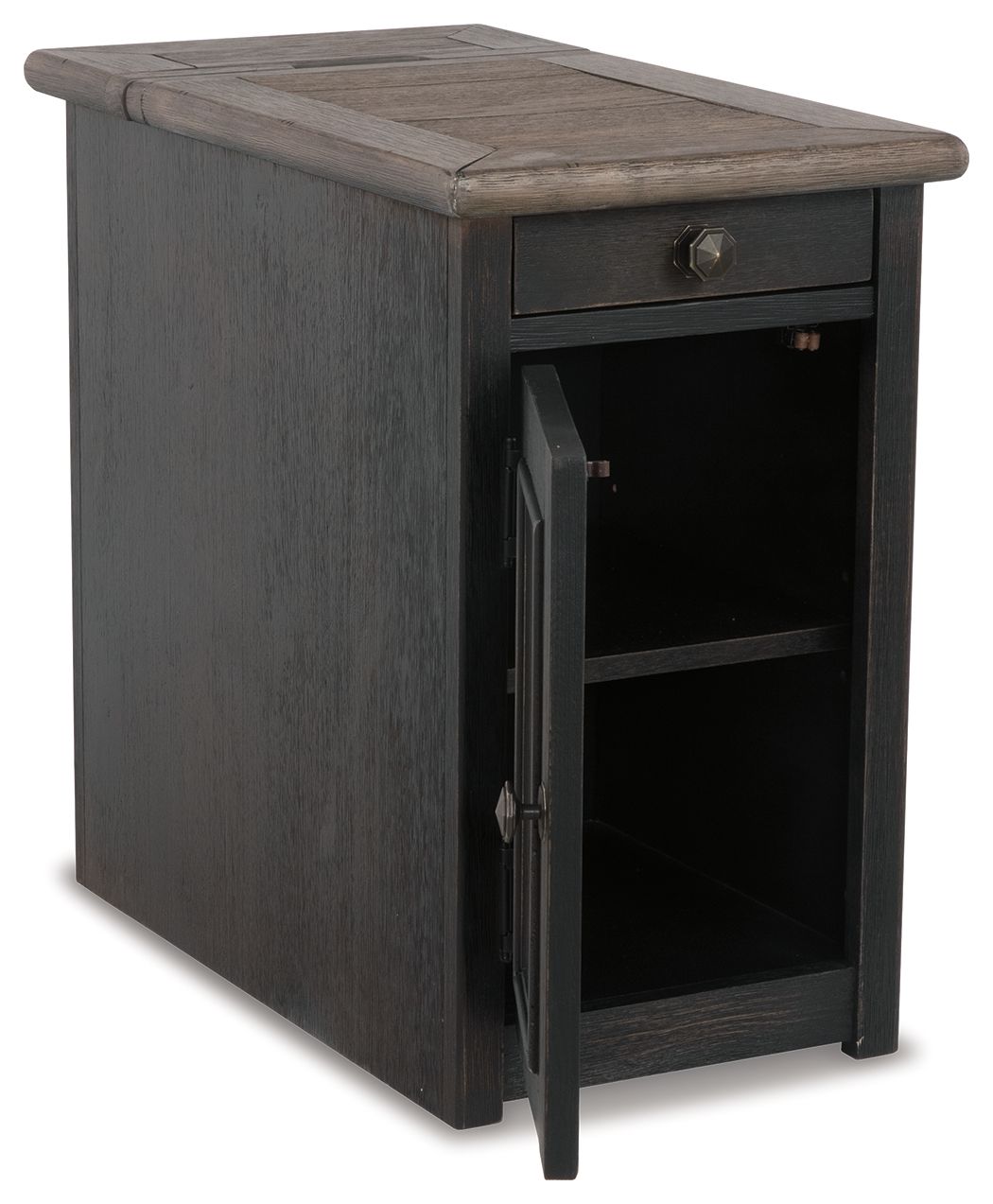 Ashley Furniture Tyler Creek - Chair Side End Table - Grayish Brown / Black - Image 5