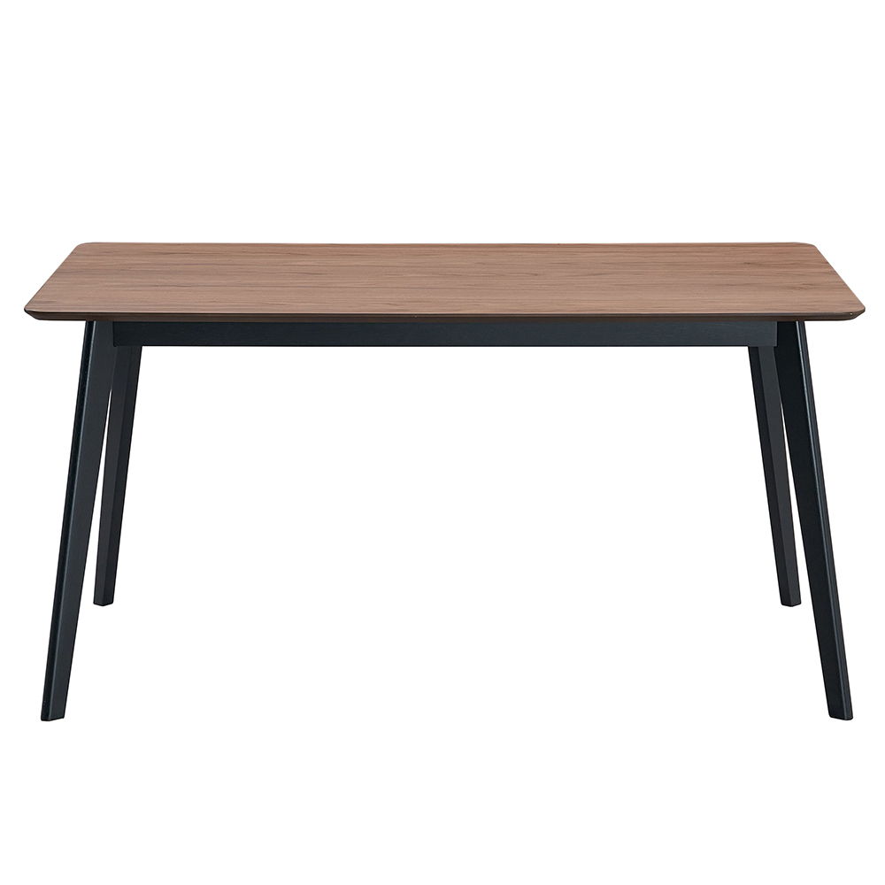 Rebi - Dining Table - Walnut & Black, black, view 7