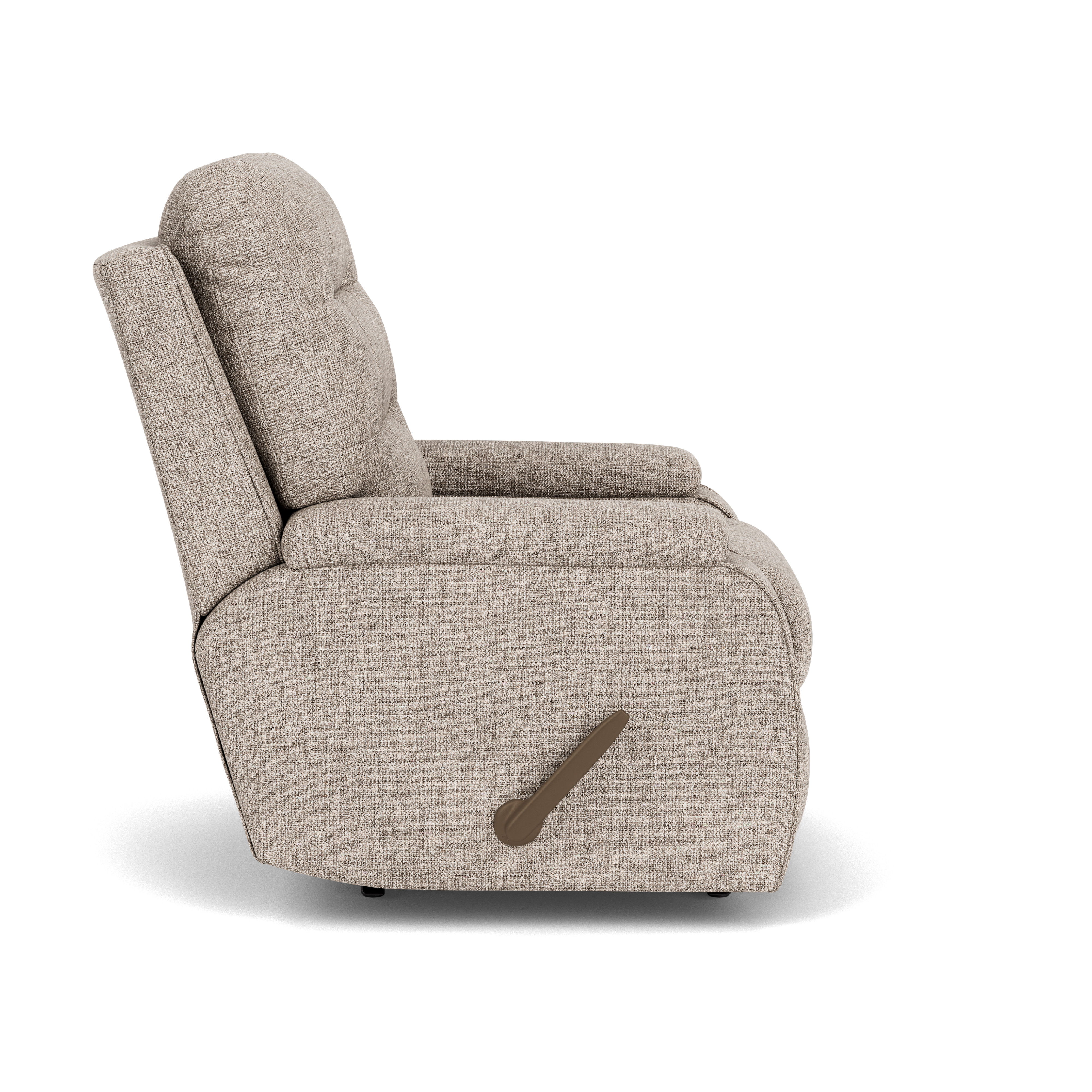 Kerrie - Transitional Fabric Recliner, gray, view 5
