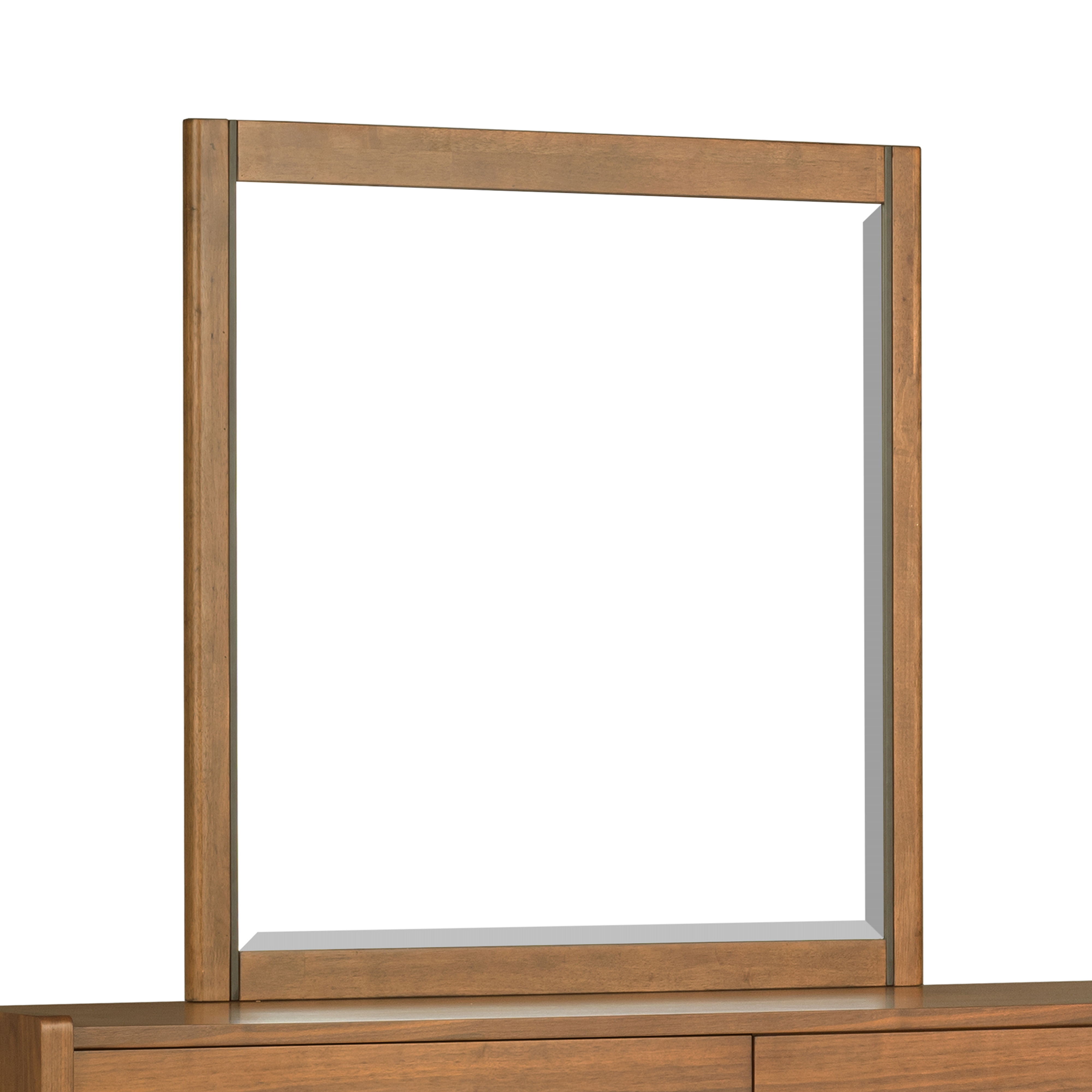 Lincoln - Mirror - Warm Walnut, light brown