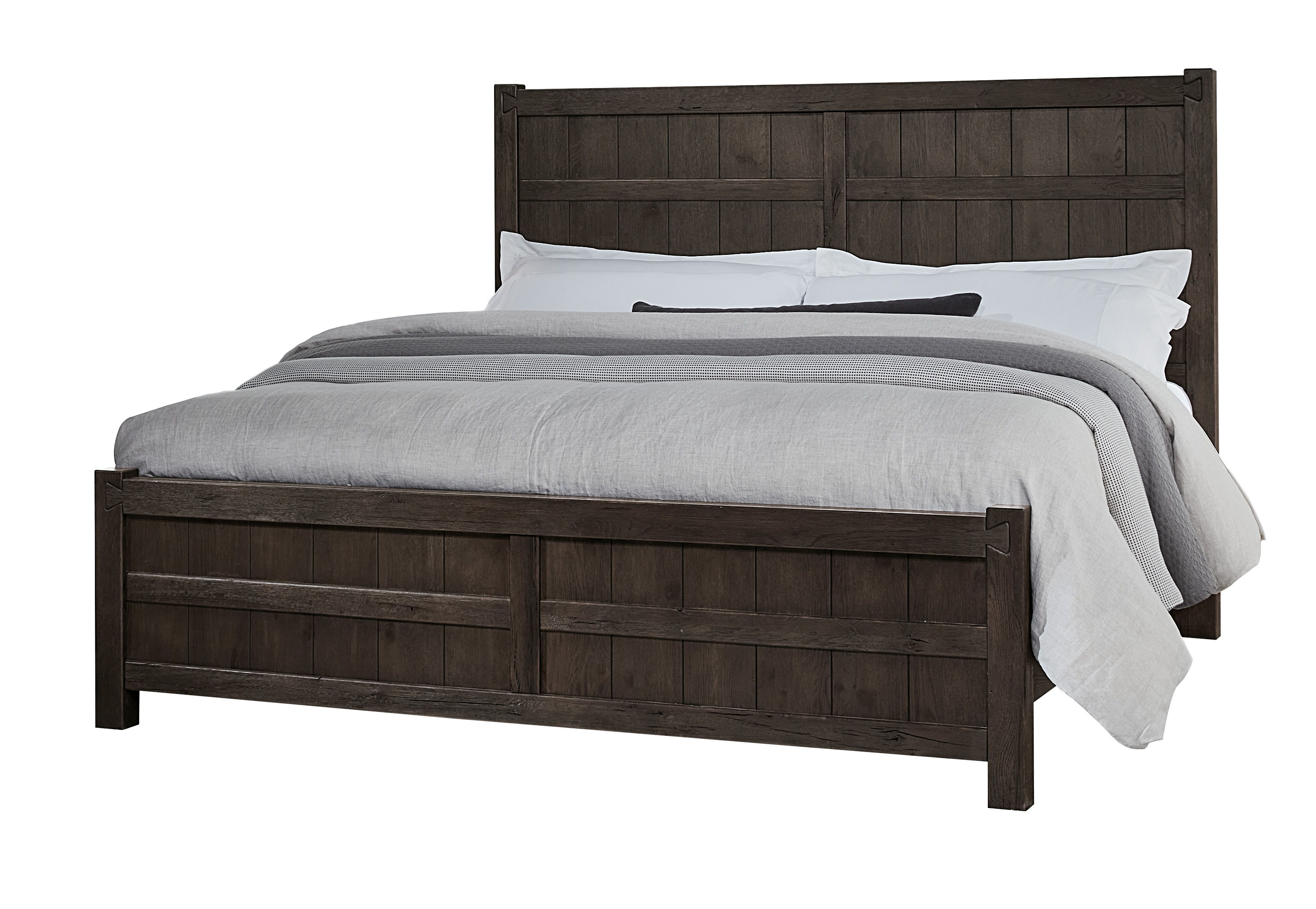 Vaughan-Bassett Dovetail - Queen Board & Batten Bed - Java